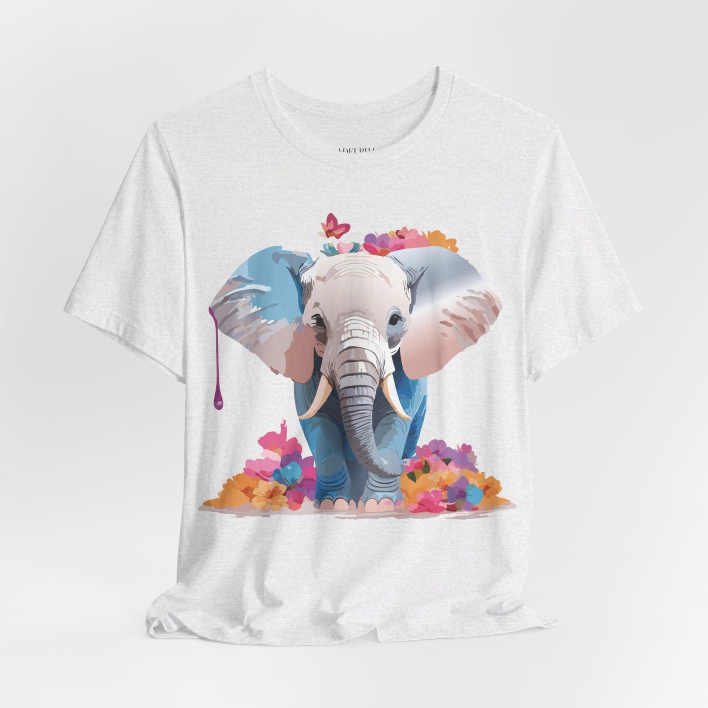 Elephant Graphic Tee From Adelpha Unisex Vintage Inspired Art Design Tee Shirt For Everyday Wear