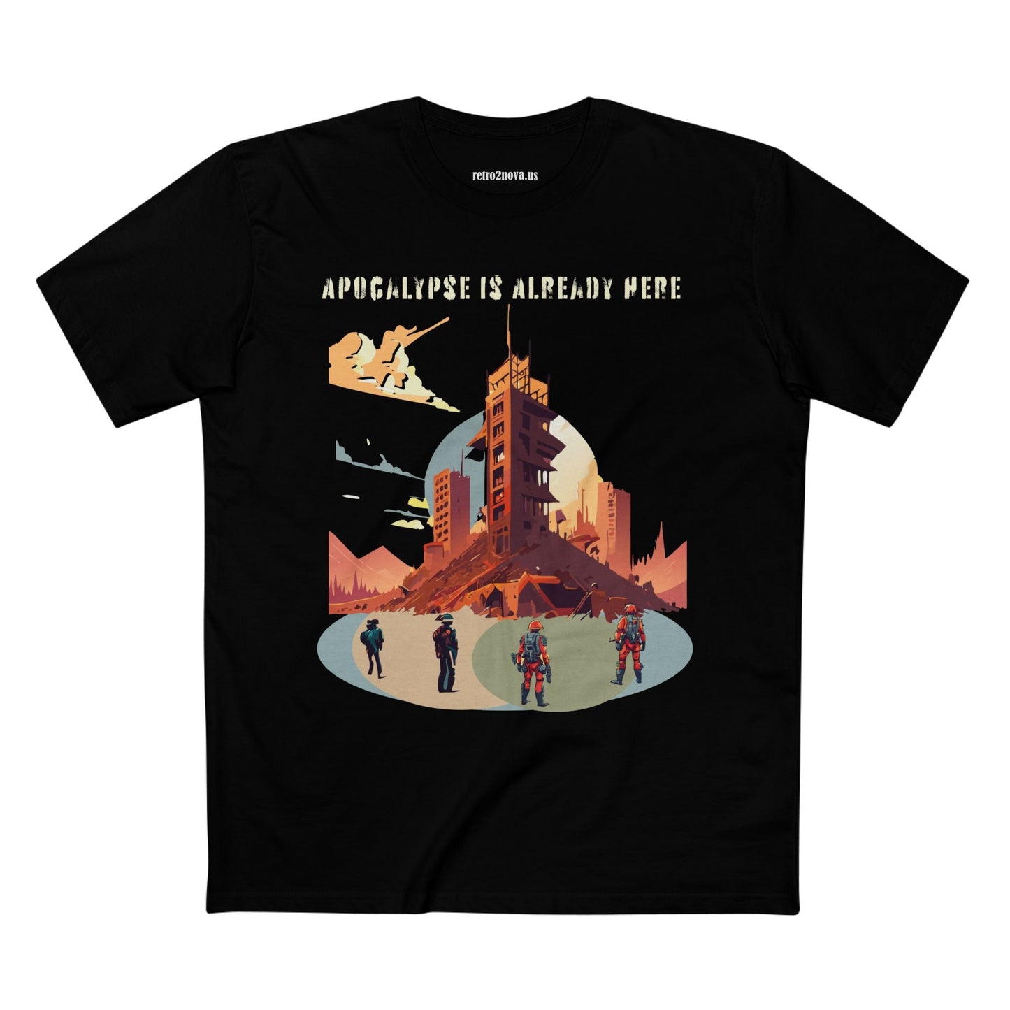 Cataclysm Doomsday Shirt Unisex Premium Cotton Tee With Original Retro Art Design