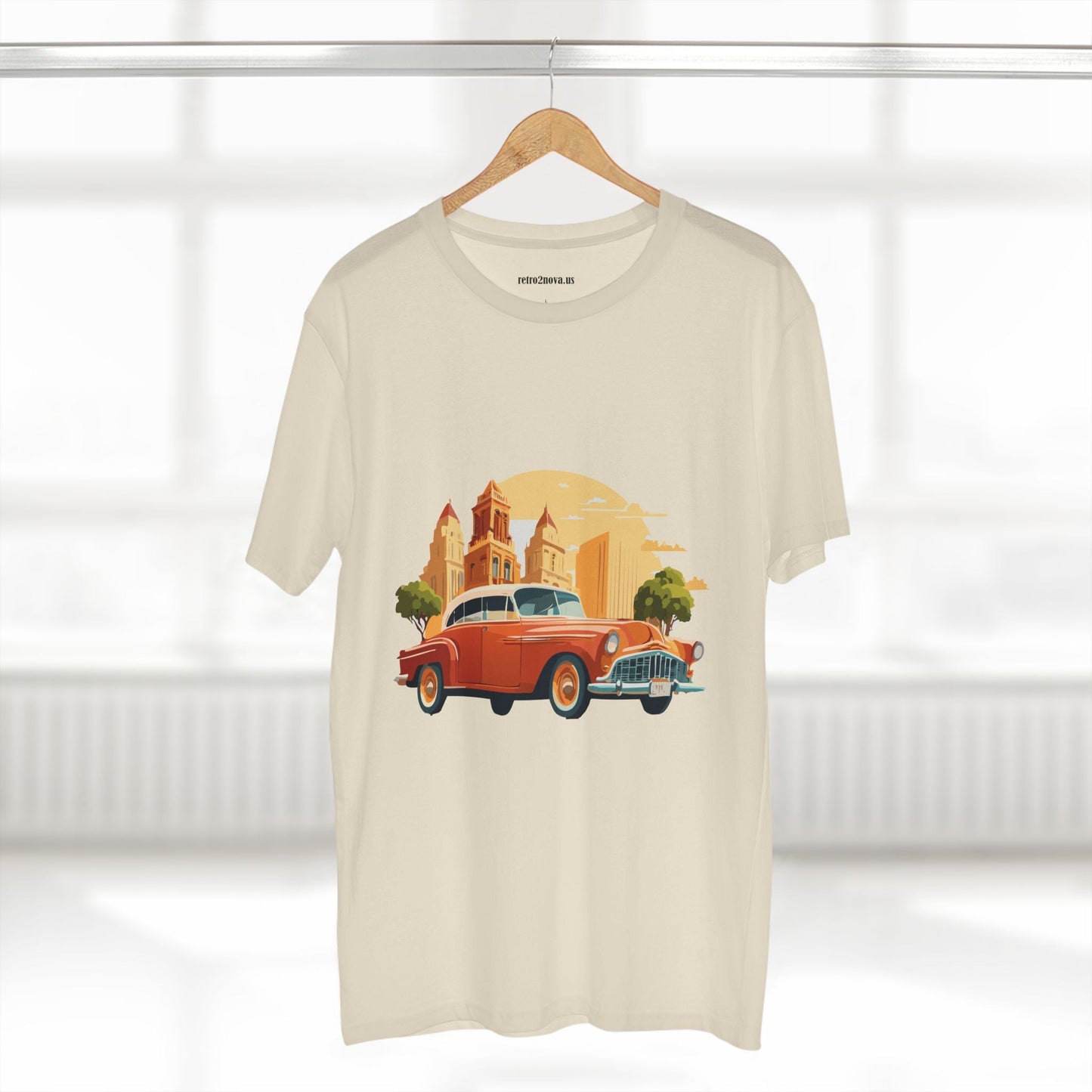 Retro Car Shirts Vintage Car Shirts RC21 Unisex Premium Cotton Tee With Original Art