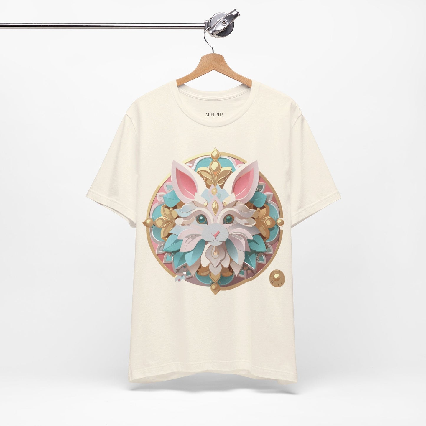 Medallion Graphic Unisex 100 Cotton Vintage Animal Medal Artwork Tee 88