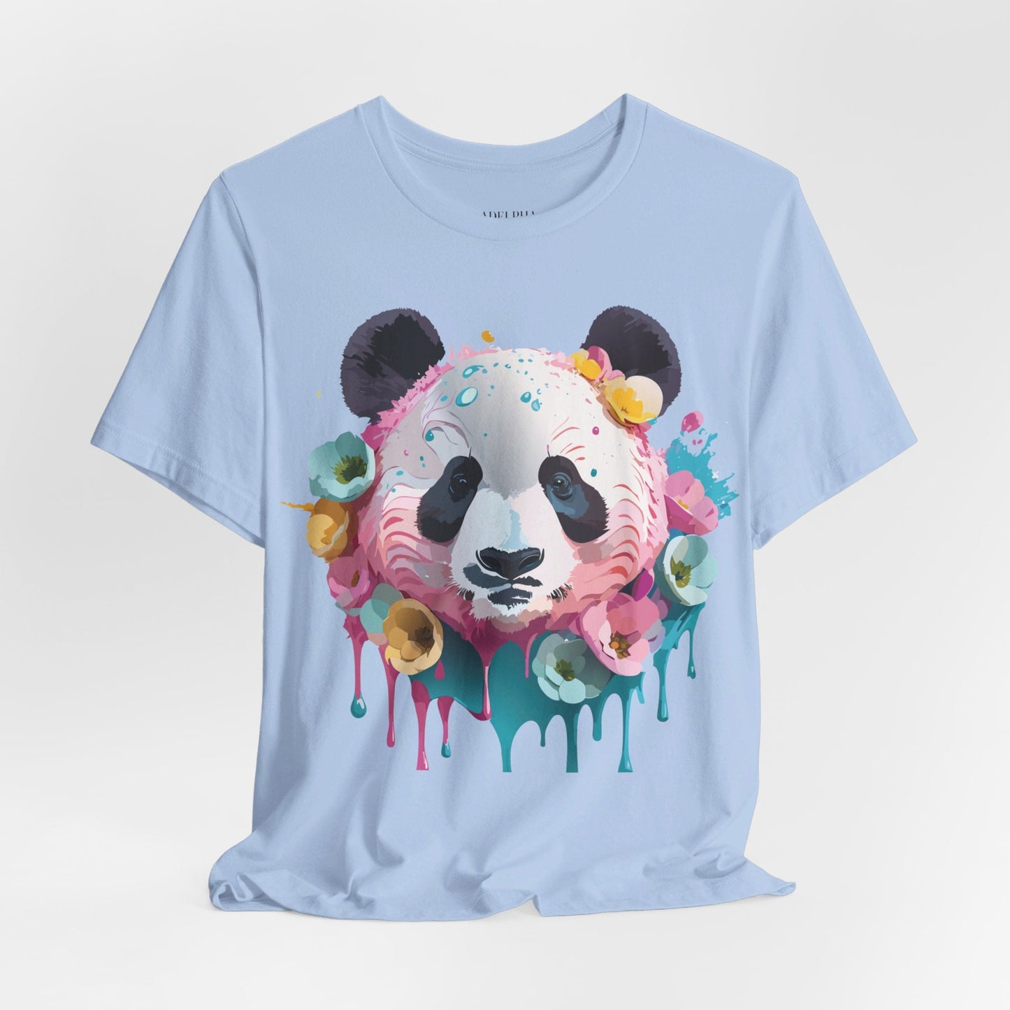 Panda Graphic Unisex 100 Cotton Vintage Art with Animal T-Shirt 6