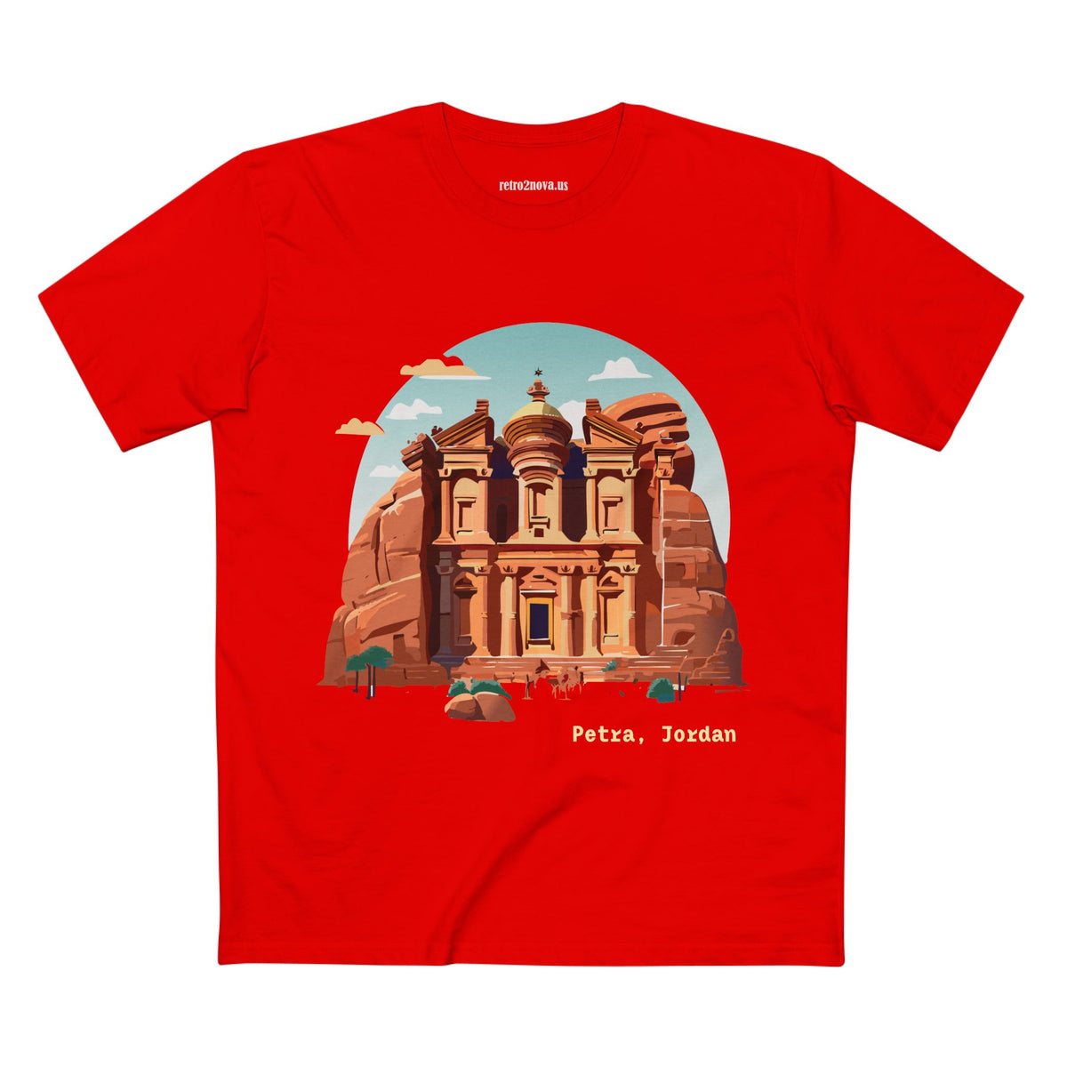 Petra Jordan illustration T-Shirt | Travel souvenir tee