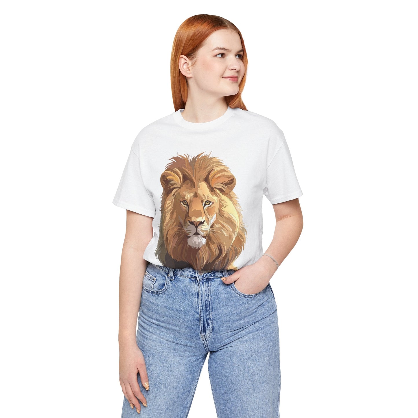 Unisex Animal Art Tee Shirt With Wild Animals Design Gildan 64000 Softstyle Cotton