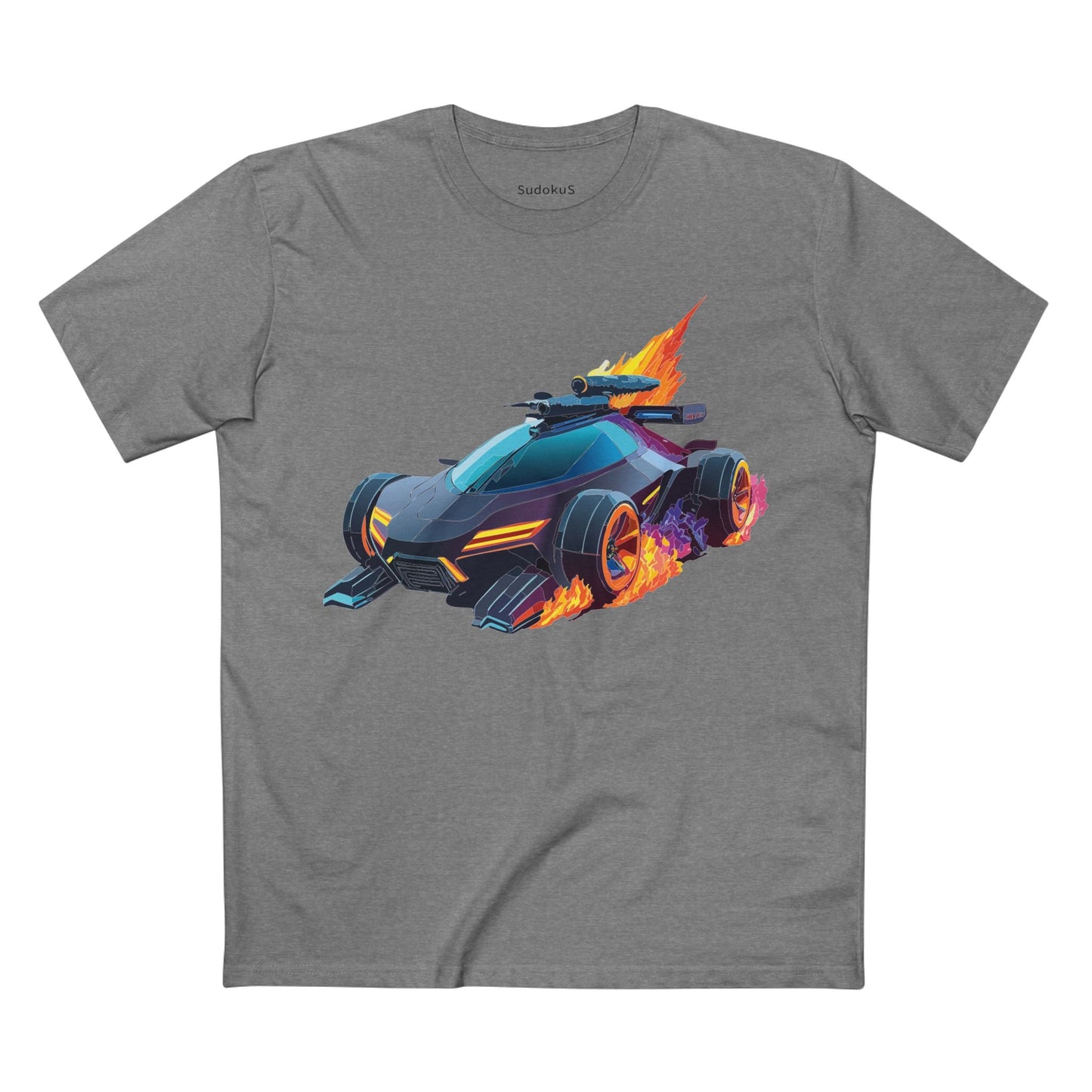 Car Graphic Unisex 100 Cotton Staple Tee 15