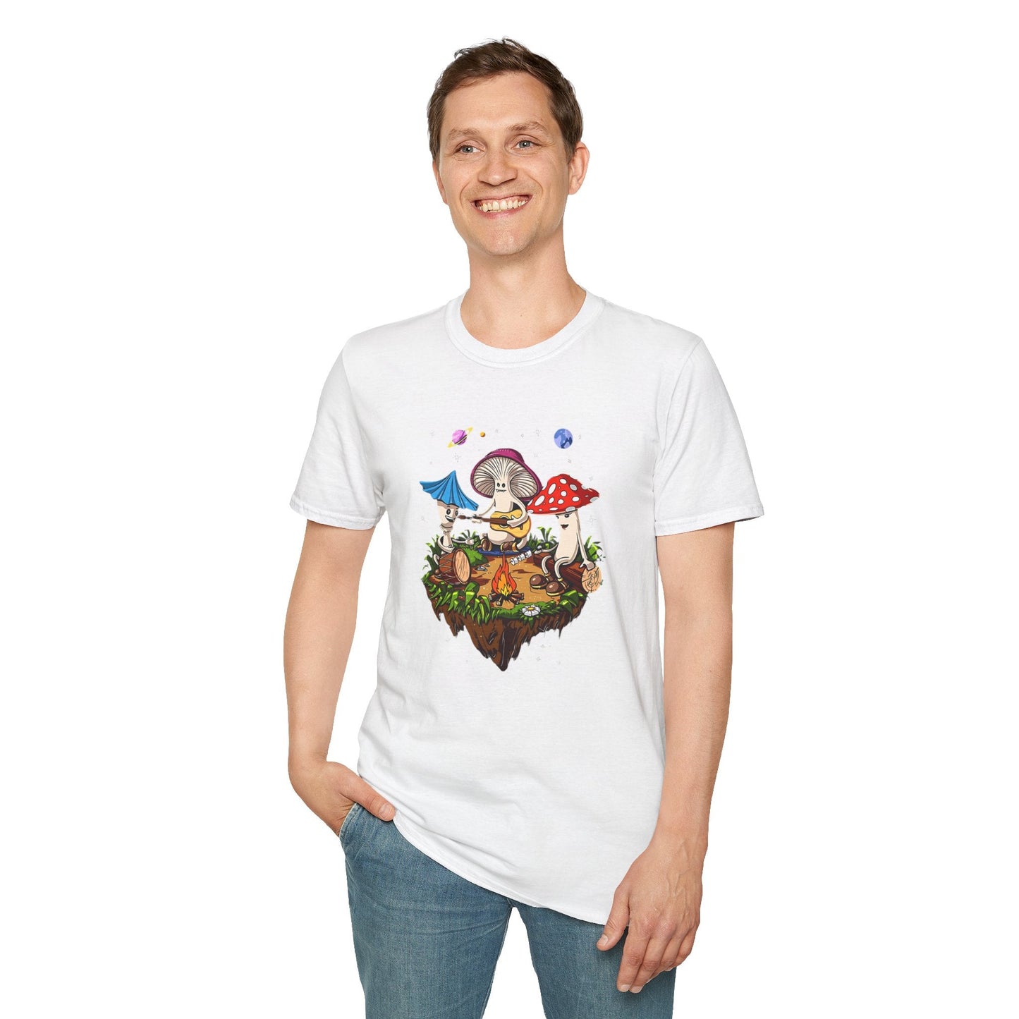 Mashroom Tee Shirt Unisex Funny Mashroom Design Gildan Softstyle 64000 Tee Softstyle Comfort