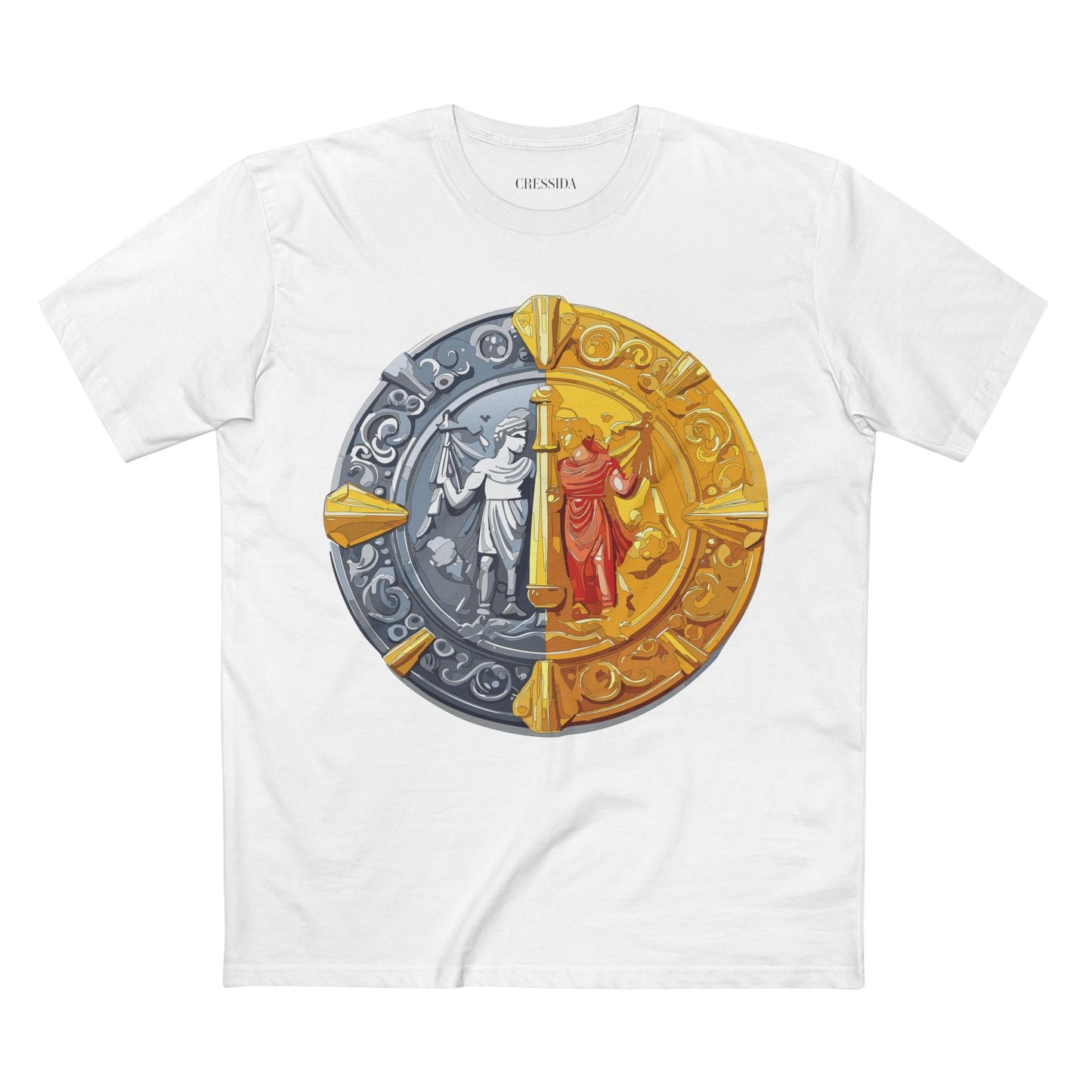 Antique Gold Coin Graphic Design T-Shirt Unisex 100 Cotton With Golden Print Artwork Tee 17