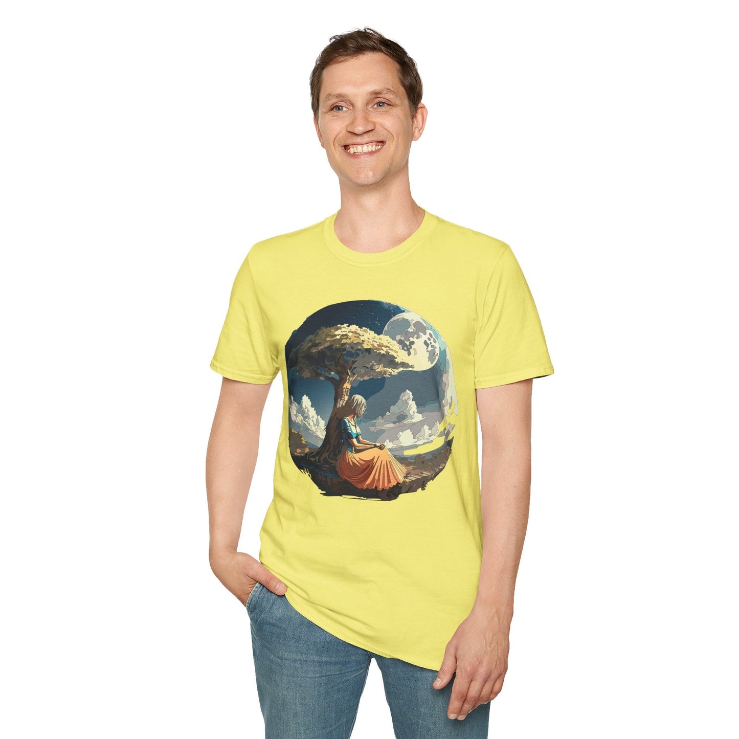 Unisex Graphic T Shirt Art Design Tee Softstyle 64000 Ring Spun Cotton Comfortable