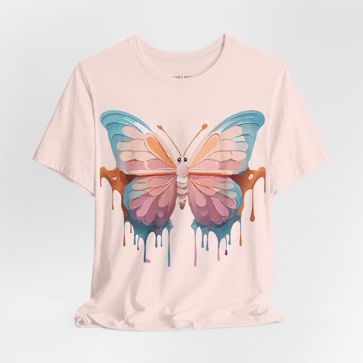 Butterfly Graphic Unisex Cotton Bella+Canvas Tee with Art Design n09
