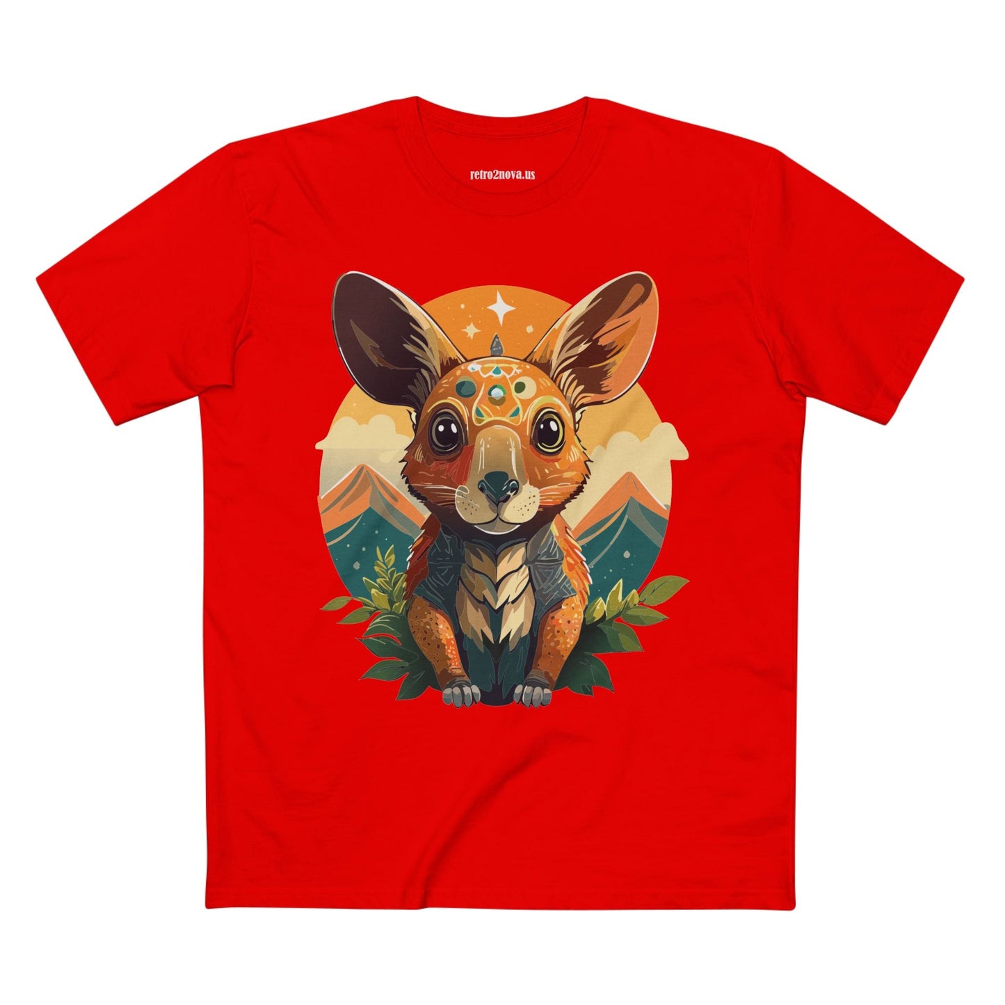 Rabbit Animals Shirt Unisex Premium Cotton Tee With Original Art Design From Retro2Nova Collection Premium Art Apparel