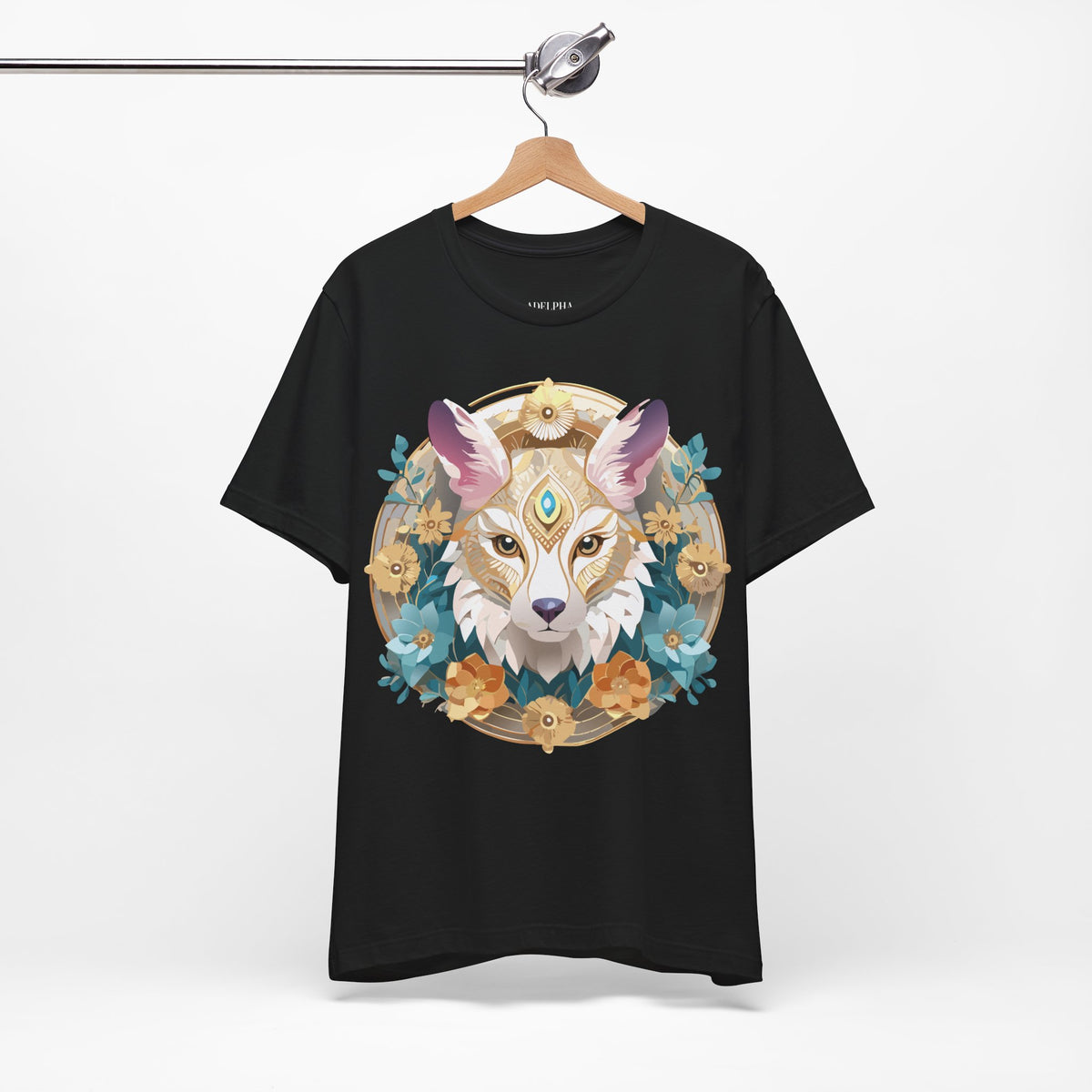 Medallion Graphic Unisex Cotton Bella+Canvas Tee with Art Design d72