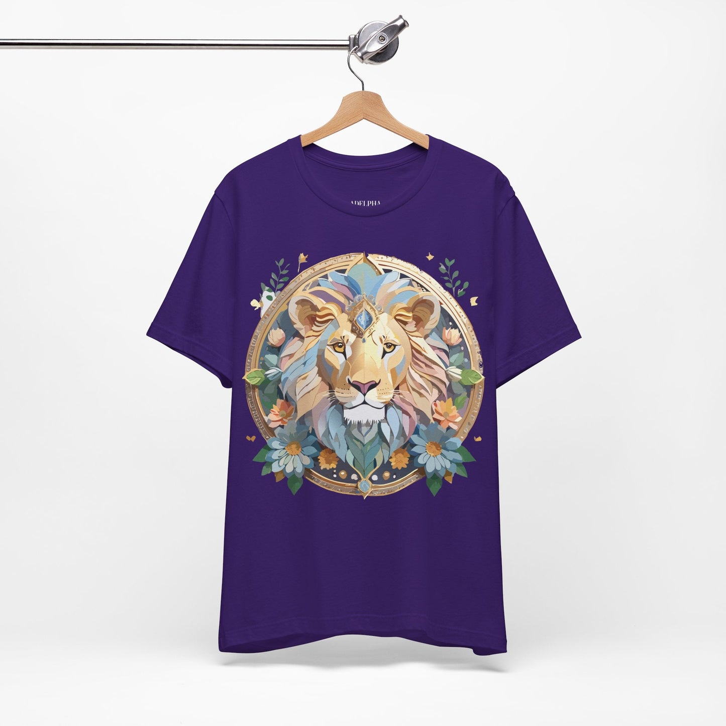 Medallion Graphic Unisex 100 Cotton Vintage Animal Medal Artwork Tee 60