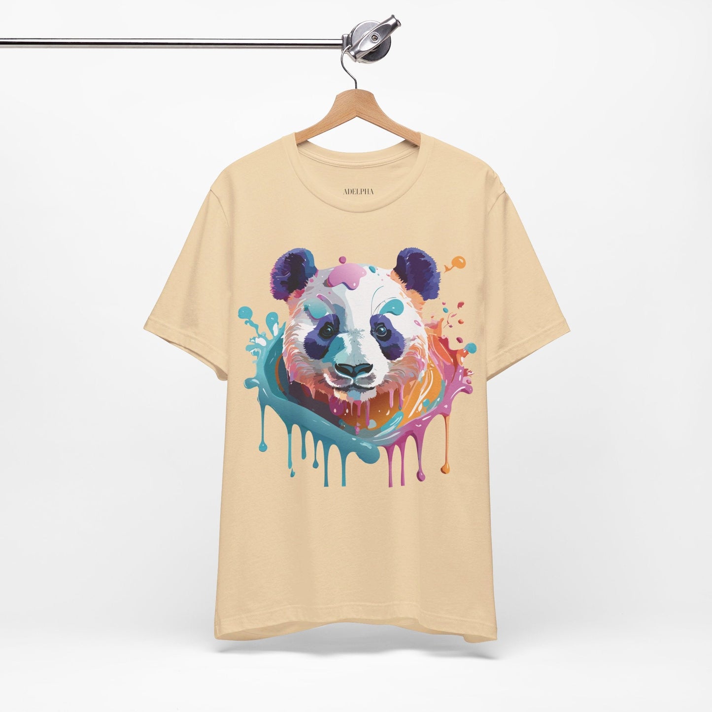 Panda Graphic Tee Unisex Vintage Inspired Art Design By Adelpha Premium Jersey Short Sleeve