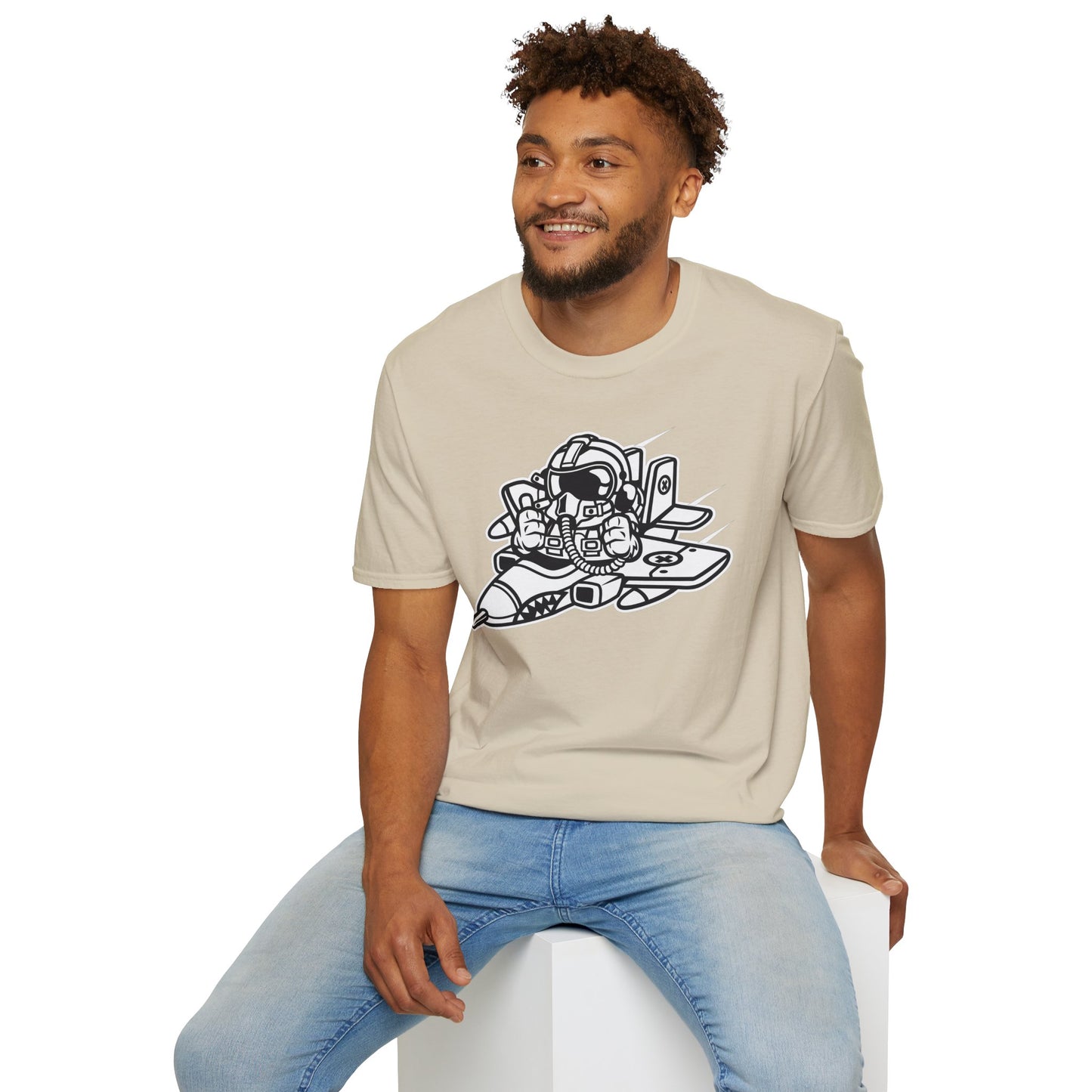 Unisex Cotton T-Shirt with Cartoon Graphic Design