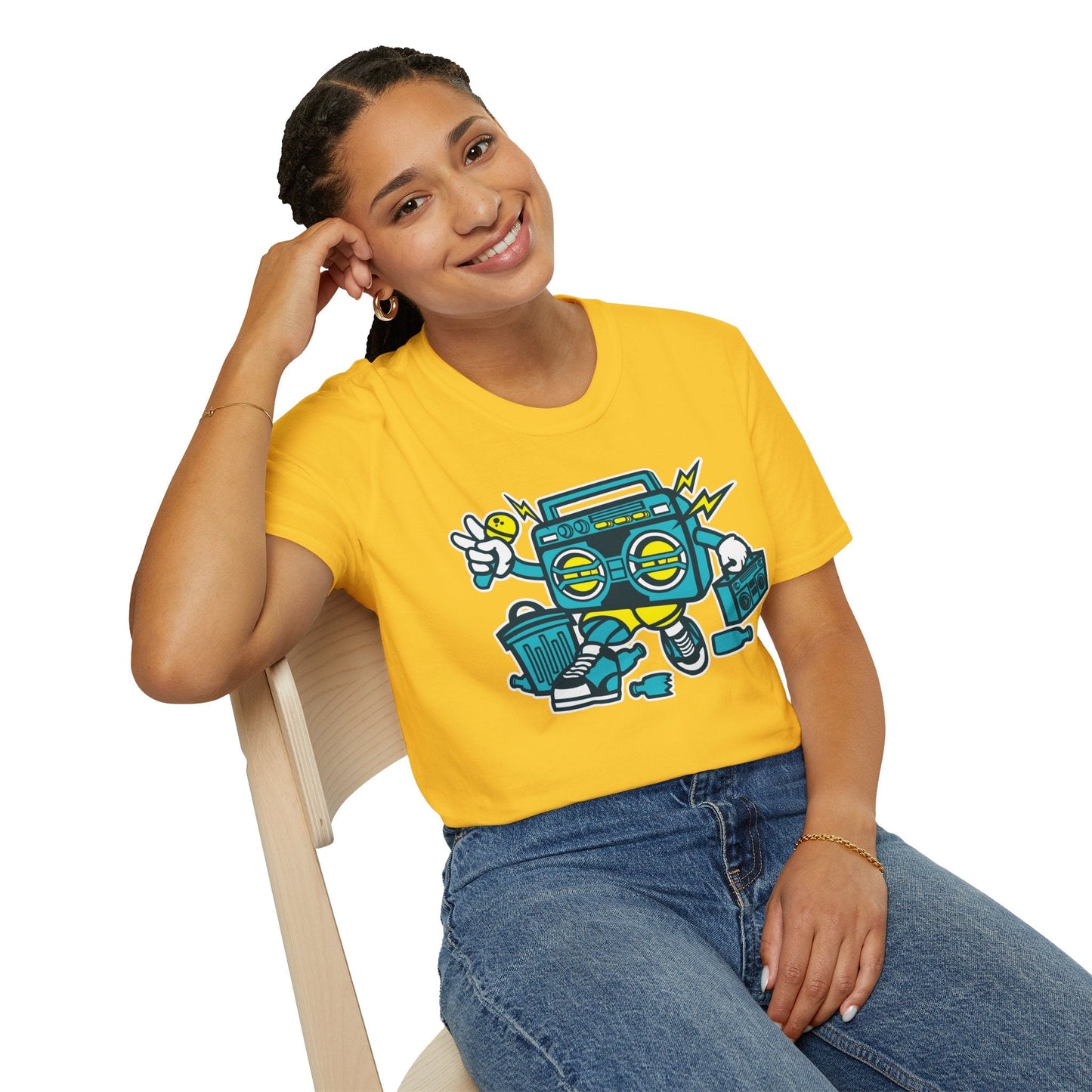 Cartoon T Shirt Animation Tee Funny Unisex Gildan Softstyle 64000 100 Percent Ring Spun Cotton