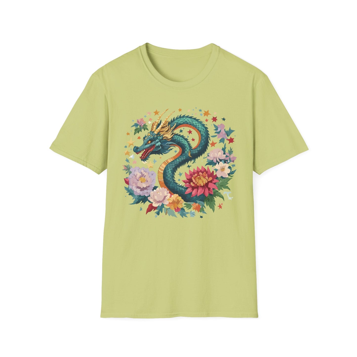 Dragon Graphic Unisex 100 Cotton Tee with Animal Artwork Design 4
