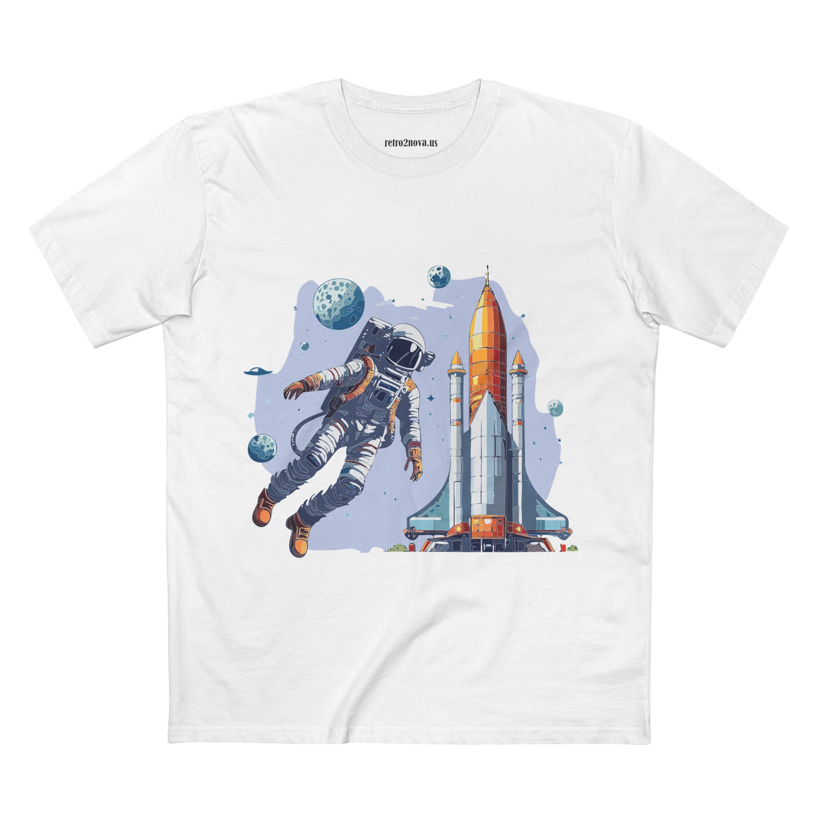Cosmos Astronaut Graphic Tee Staple Unisex 100 Cotton Tee Shirt - CS-15