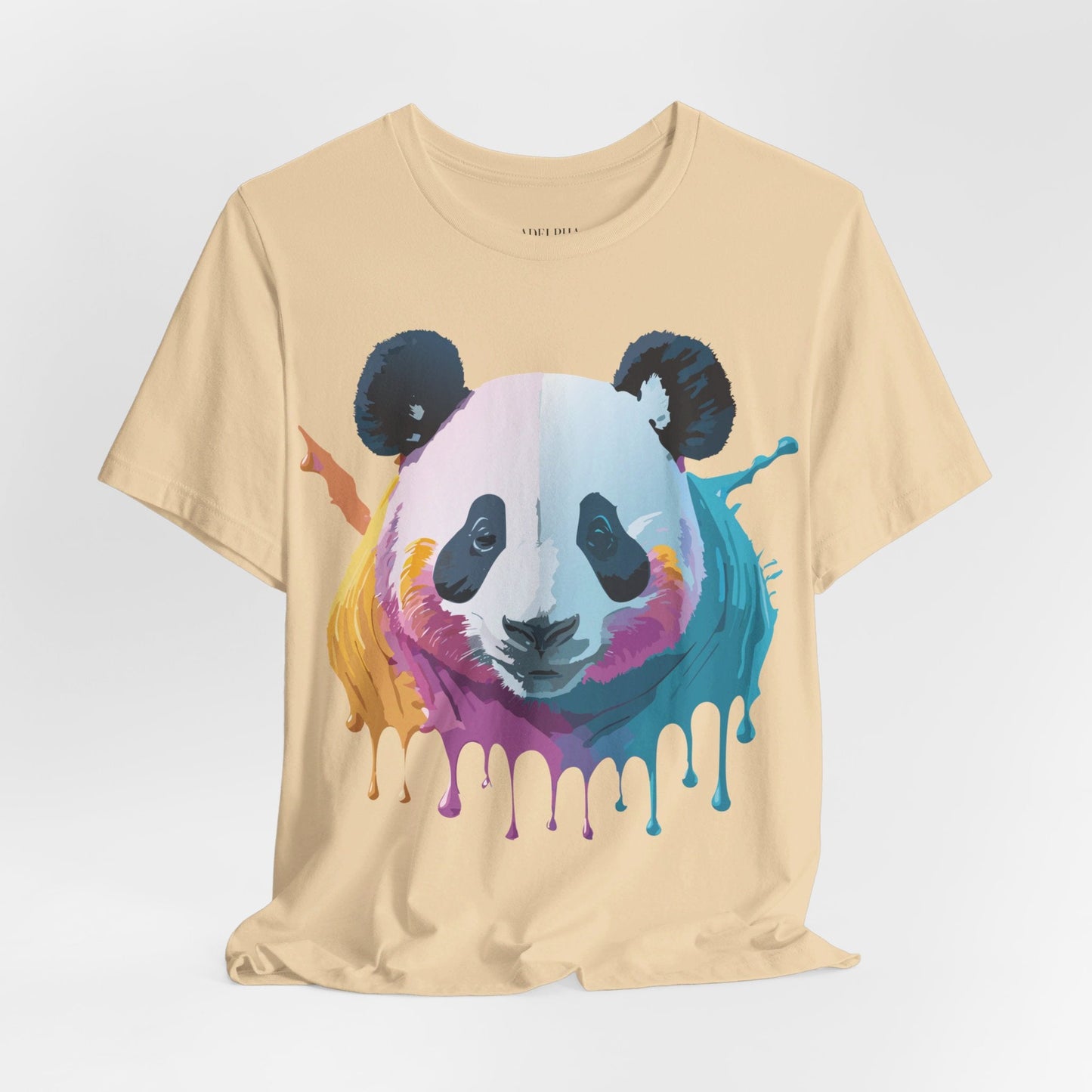 Panda Shirt Unisex Graphic Tee Vintage Inspired Artwork By Adelpha Jersey Short Sleeve