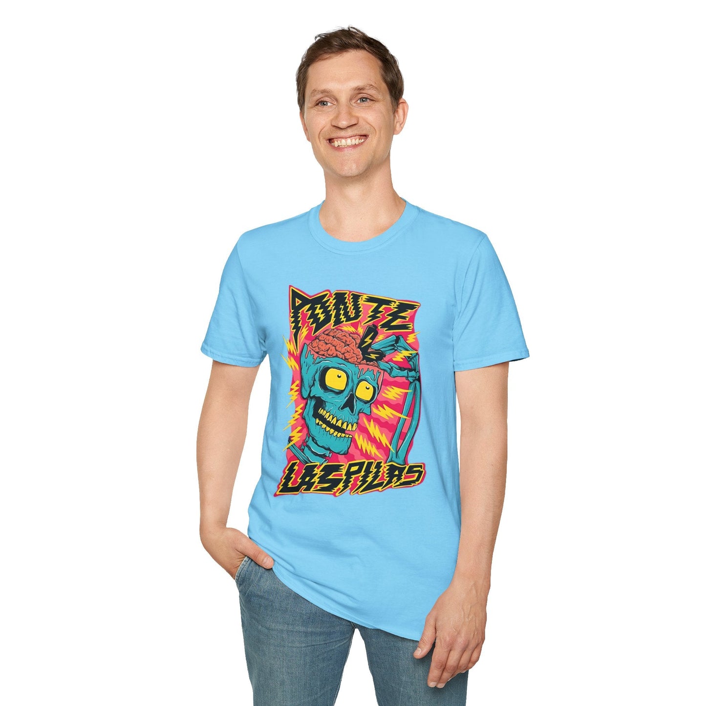 Skull Tee Shirt Unisex Skeleton Shirt Gildan Softstyle 64000 100 Percent Ring Spun Cotton