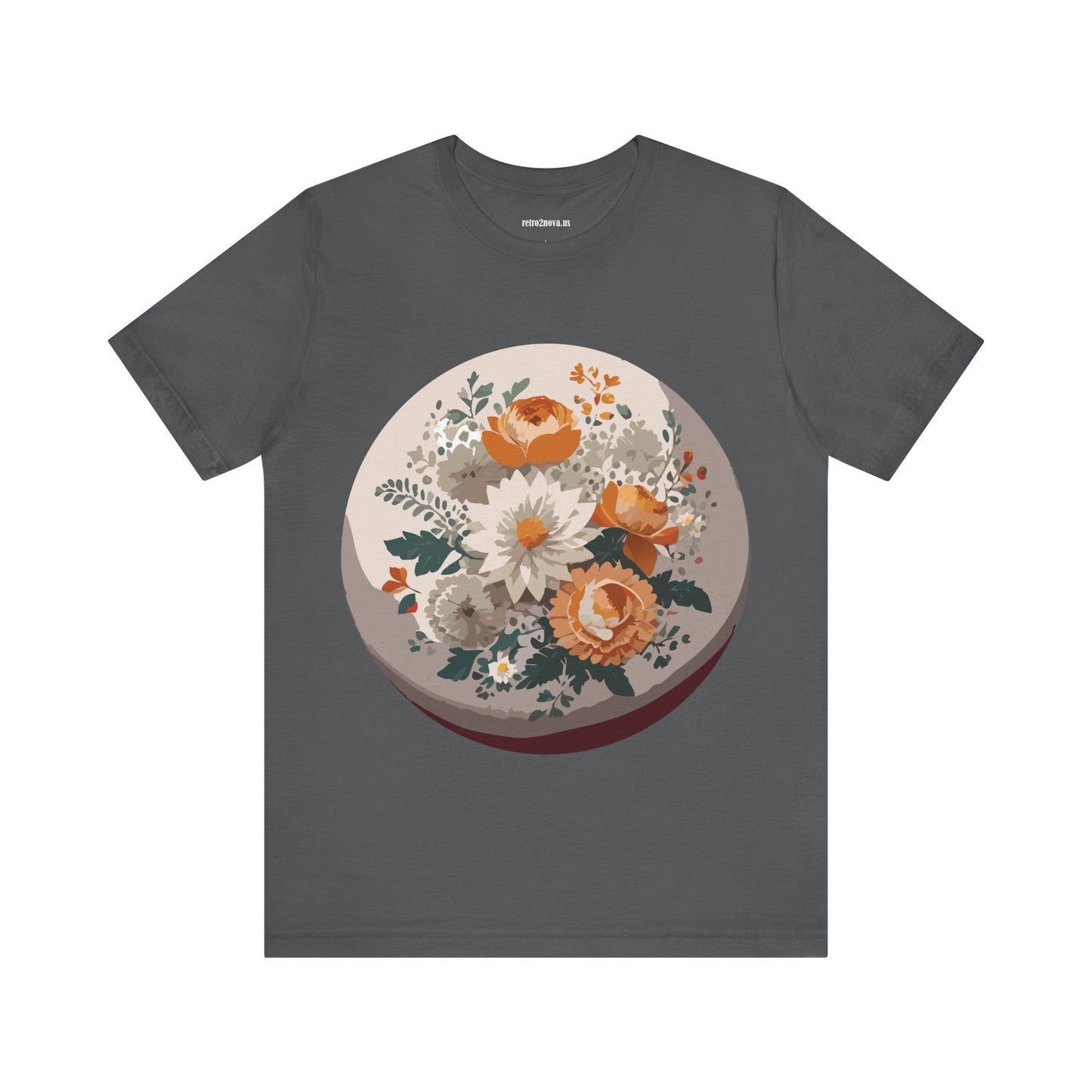 Floral Shirt Unisex Floral Print Jersey Tee Lightweight Breathable From Flowers Collection