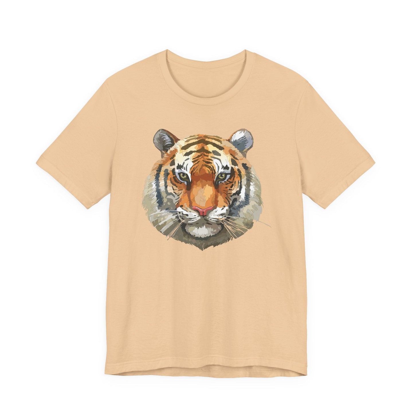 Wild Tiger Face Graphic T-Shirt Unisex Cotton Animal Design Wildlife Tee 1