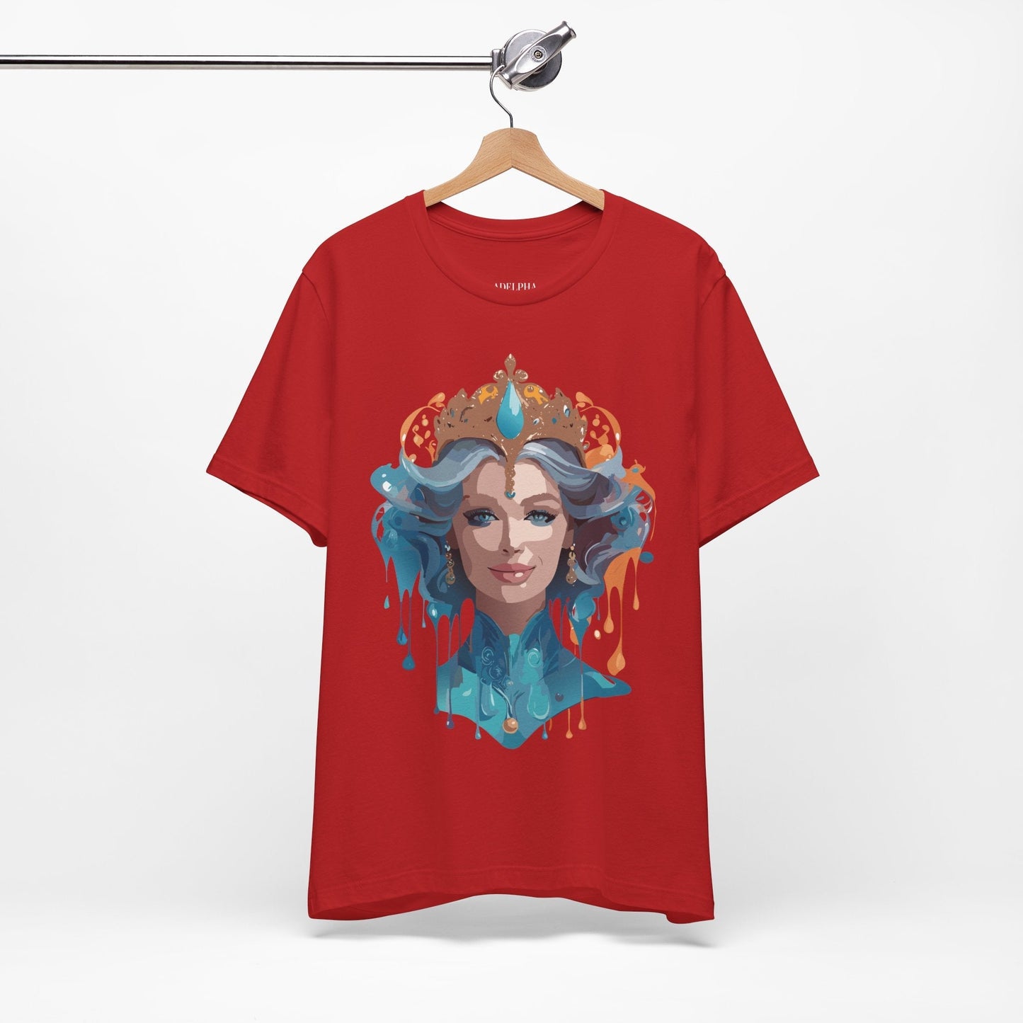 Queen Graphic Tee Unisex Adelpha Vintage Artwork Short Sleeve Premium Casual Wear