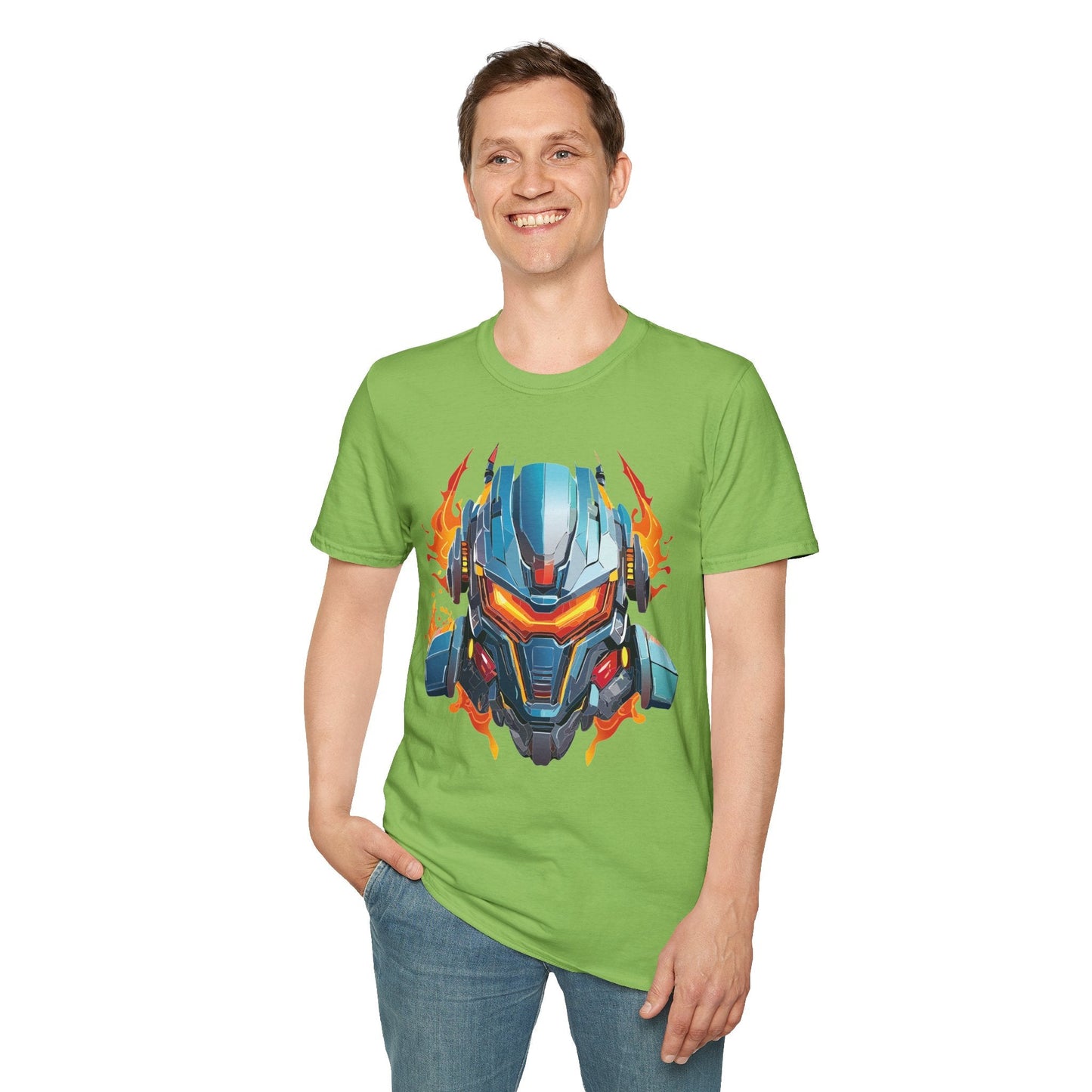 Cyborg Tee Unisex Robot Terminator Shirt Softstyle Gildan 64000 Short Sleeve Art Design
