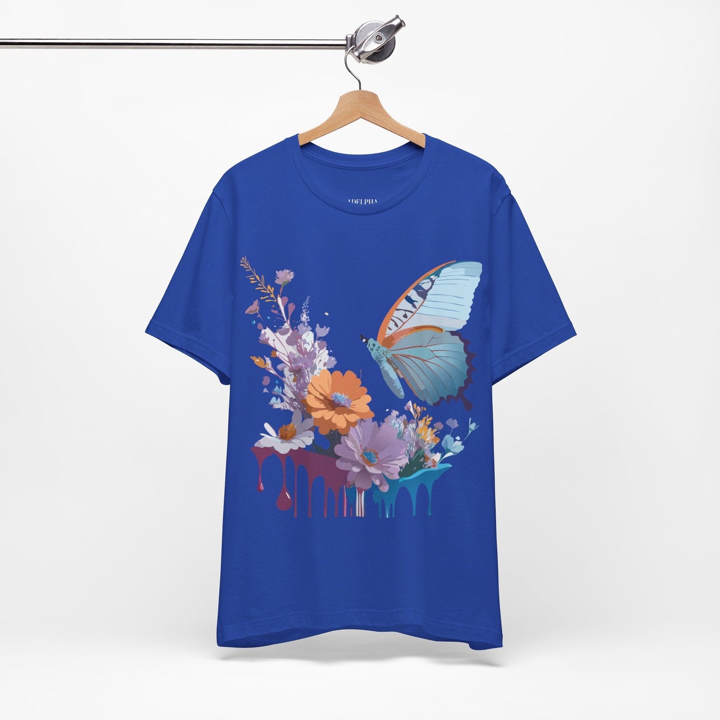 Butterfly Graphic Tee Unisex Jersey Short Sleeve Vintage Inspired Adelpha Art