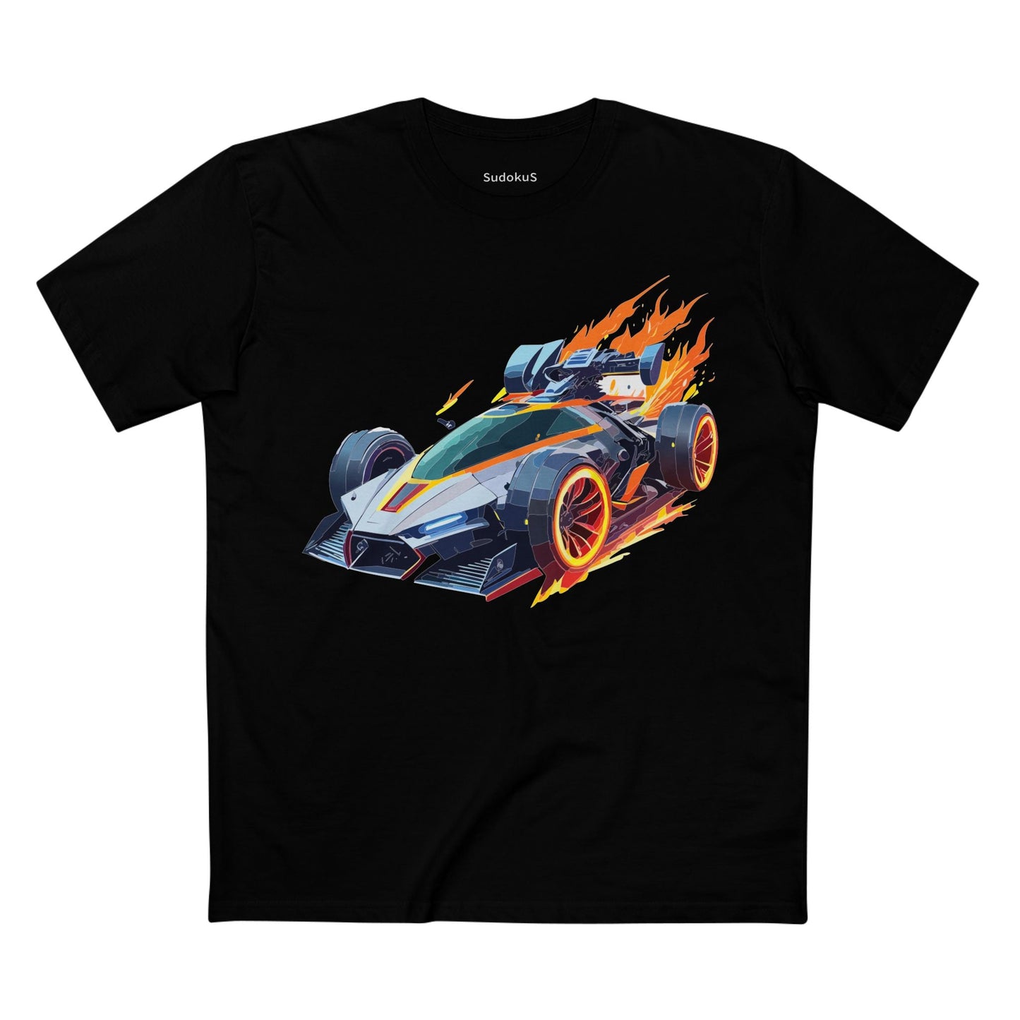 Car Graphic Unisex 100 Cotton Staple Tee 18