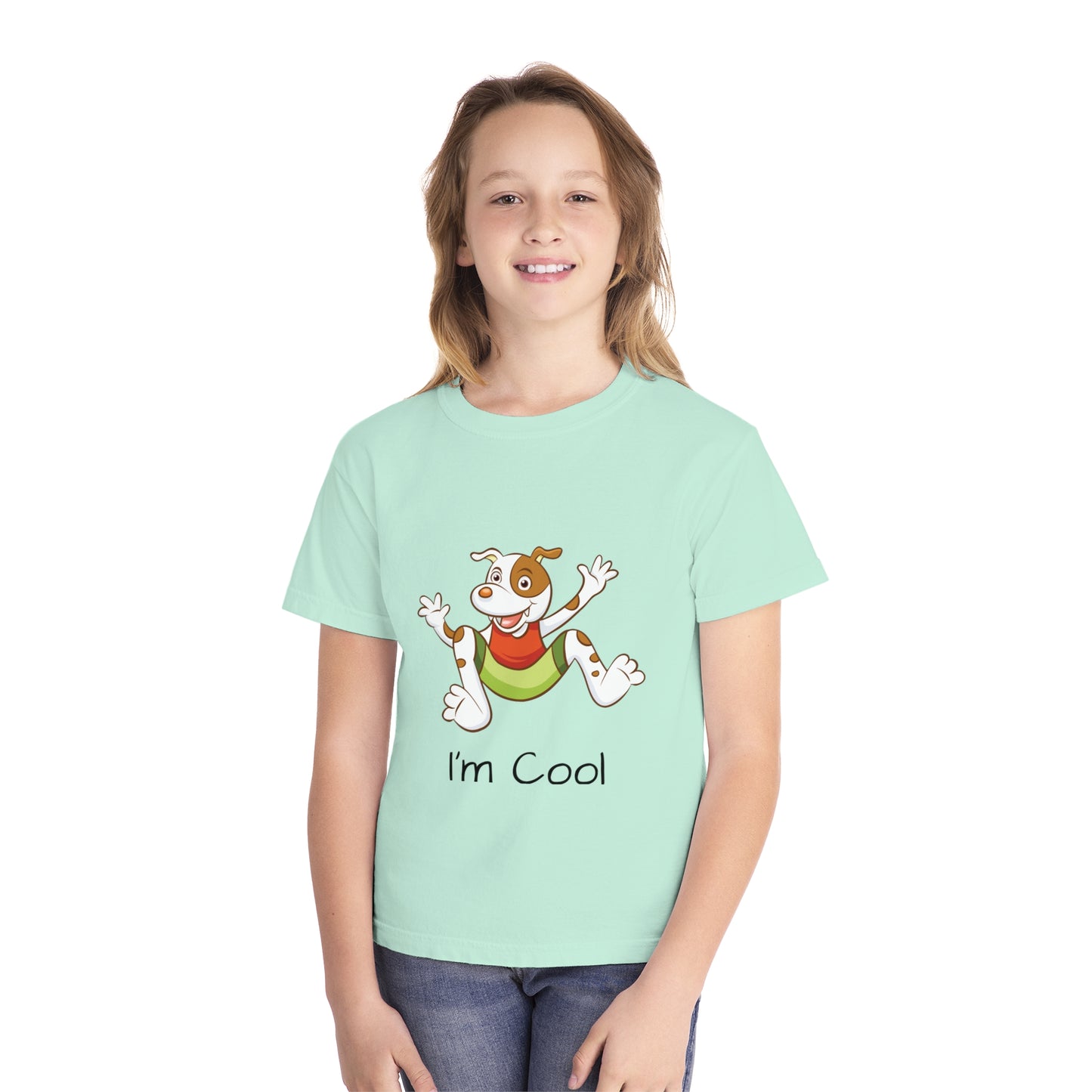 Youth Tee Shirt with Cool Dog