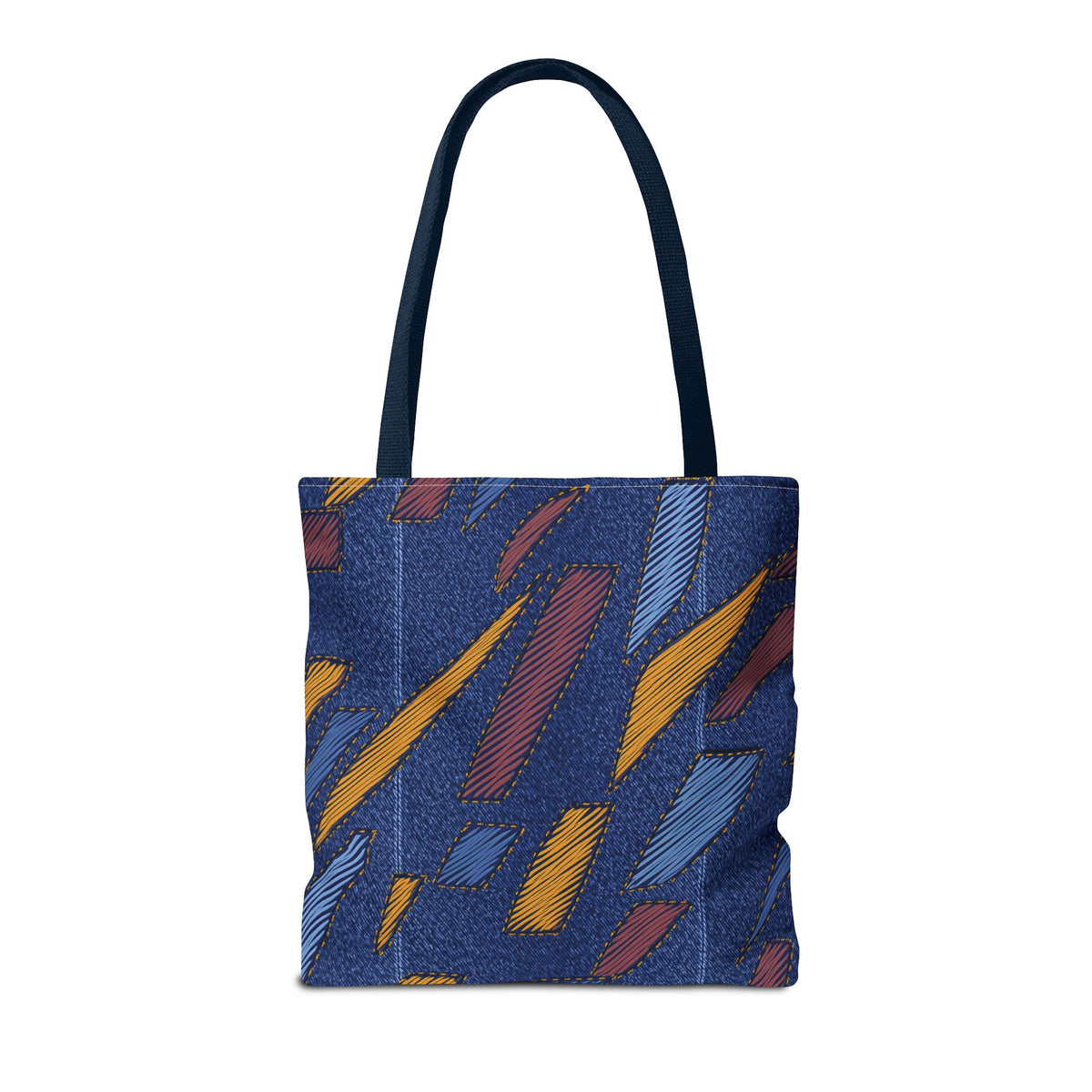 Denim Fabric Imitation Print Unisex Canvas Bag Poly Spun 3 Sizes Tote Bag 149