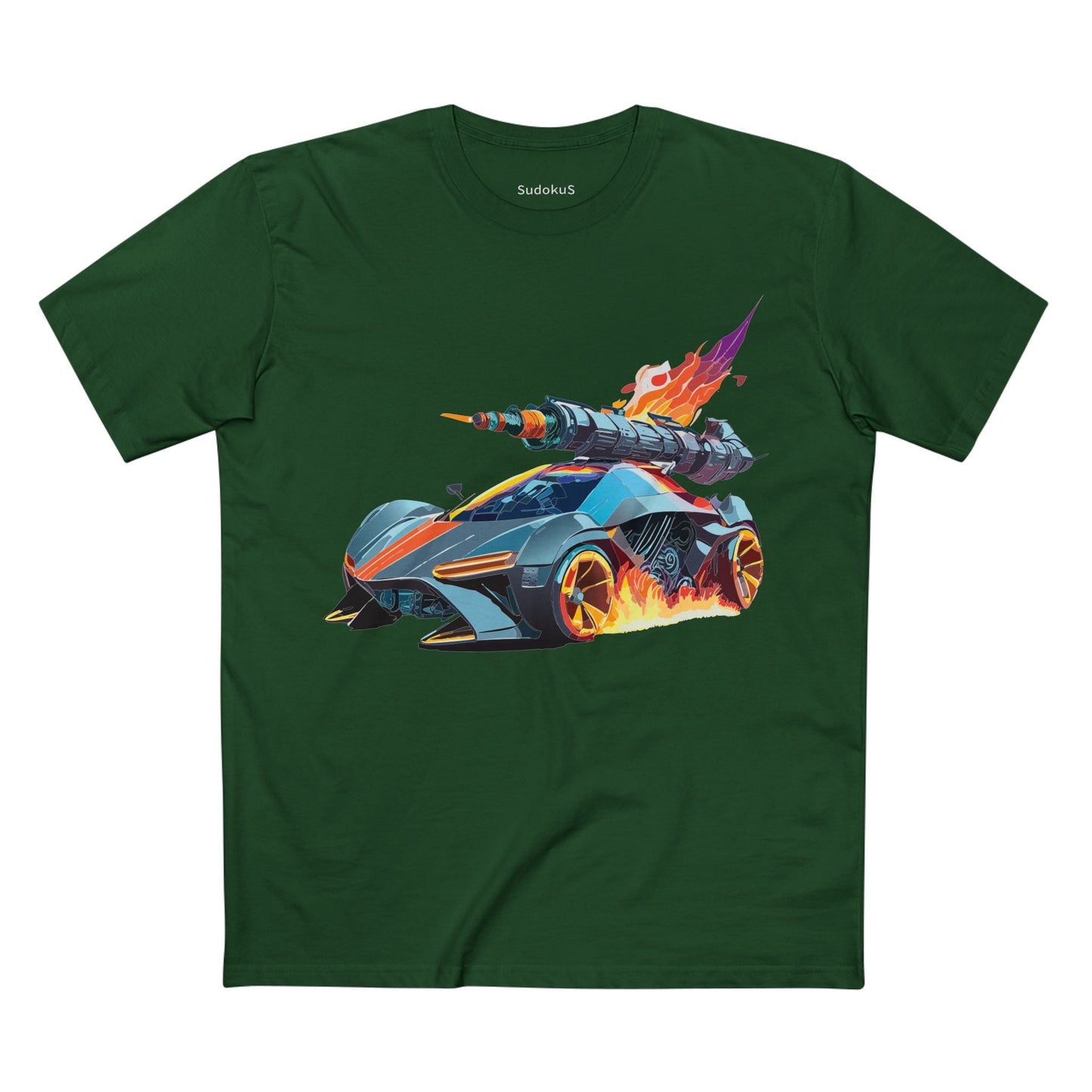 Car Graphic Unisex 100 Cotton Staple Tee 17