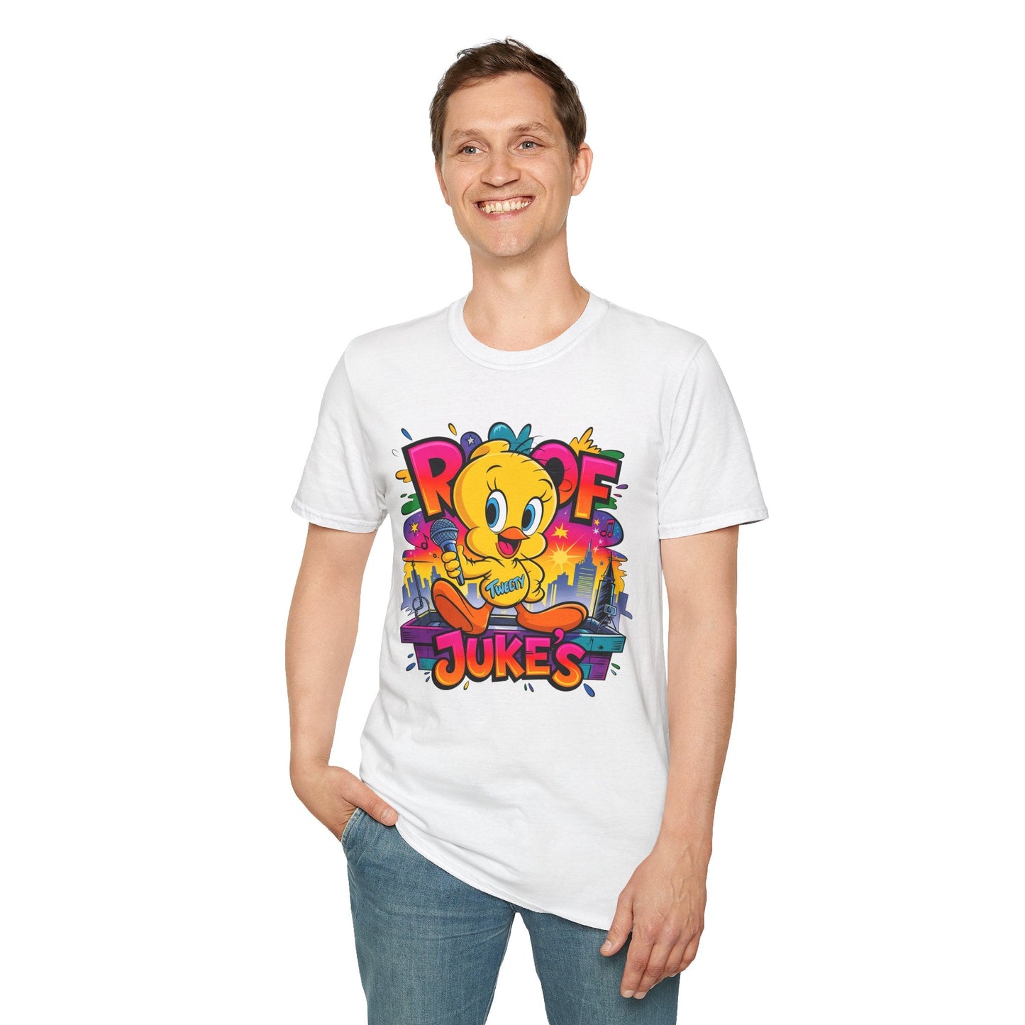Unisex Cartoon T Shirt With Animation Design Versatile Funny Animals Tee Shirt Gildan Softstyle