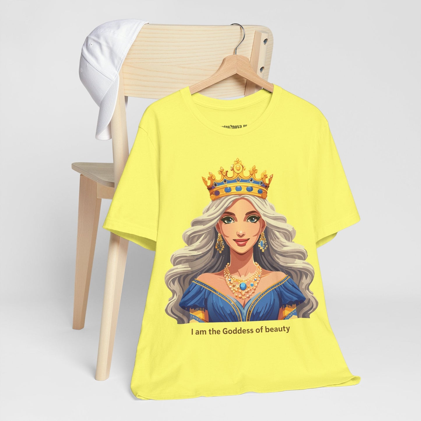 Goddess Shirt Unisex Graphic Tee Cotton Short Sleeve Vintage Inspired Original Art Retro2Nova