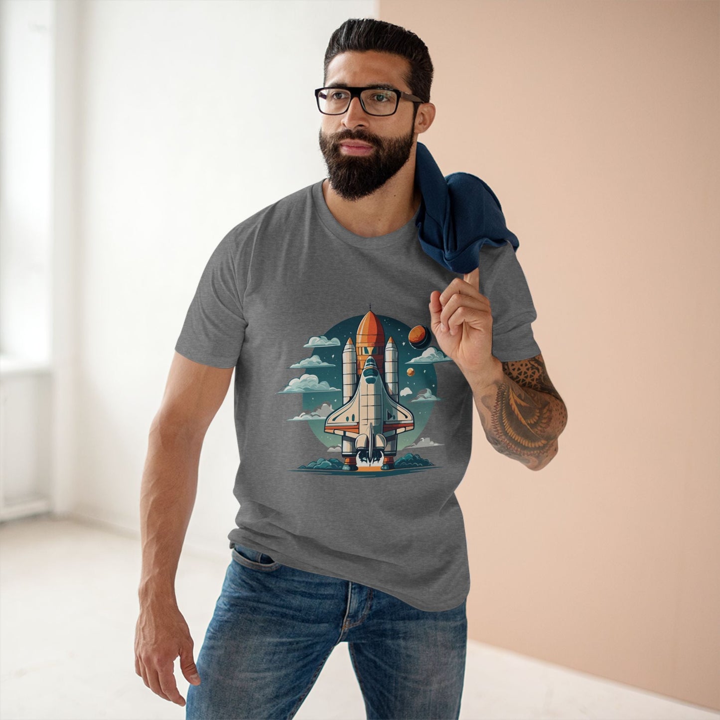 Cosmos Shirt Unisex Premium Cotton Tee With Original Art Design By Retro2Nova CS1