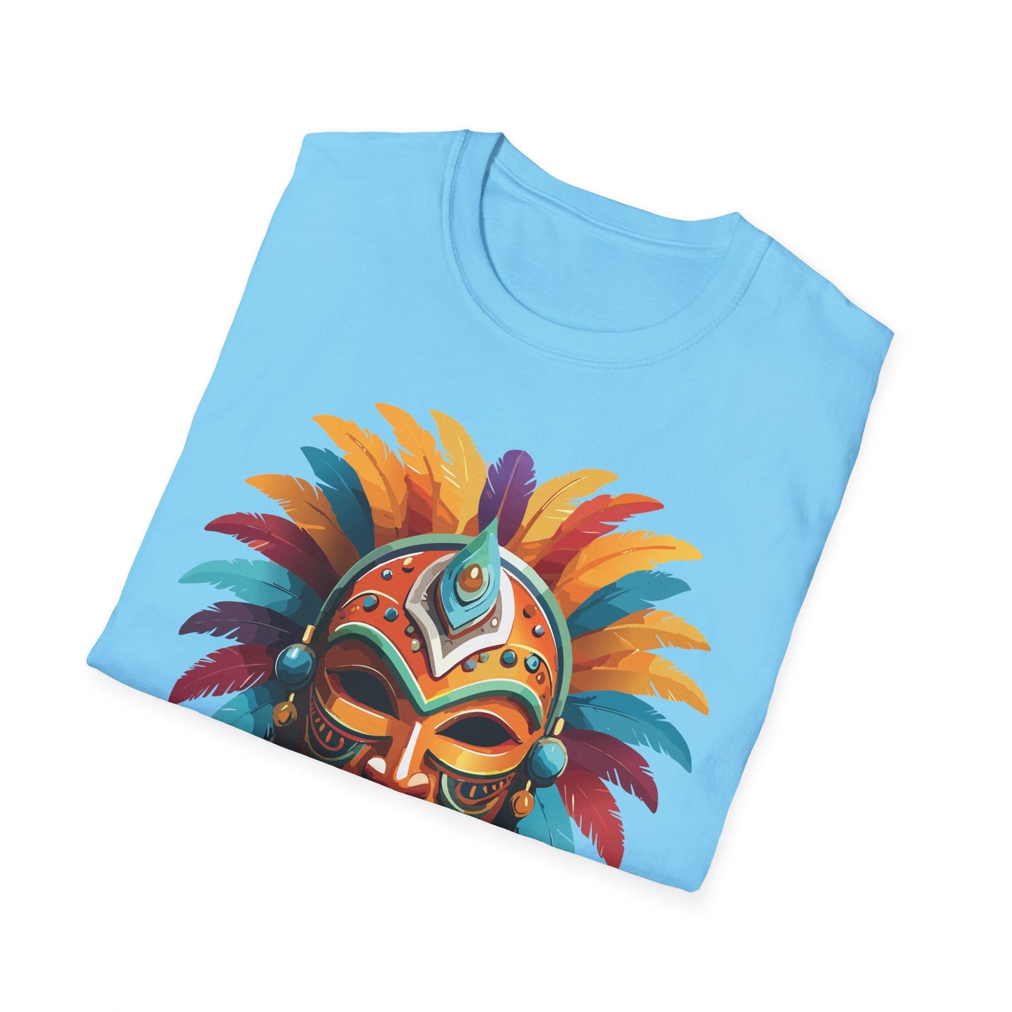 Mask Tee Shirt Unisex Softstyle 100 Percent Ring Spun Cotton Masquerade Tees For Comfort