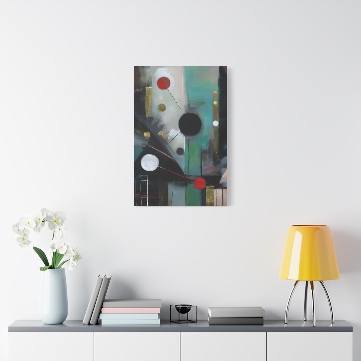 Abstract Oil Painting Print Canvas 20x24,20x30,24x30 24x32,24x36,30x40 32x48,36x48,40x60 Pine-Wood Inner Frame ABS-158