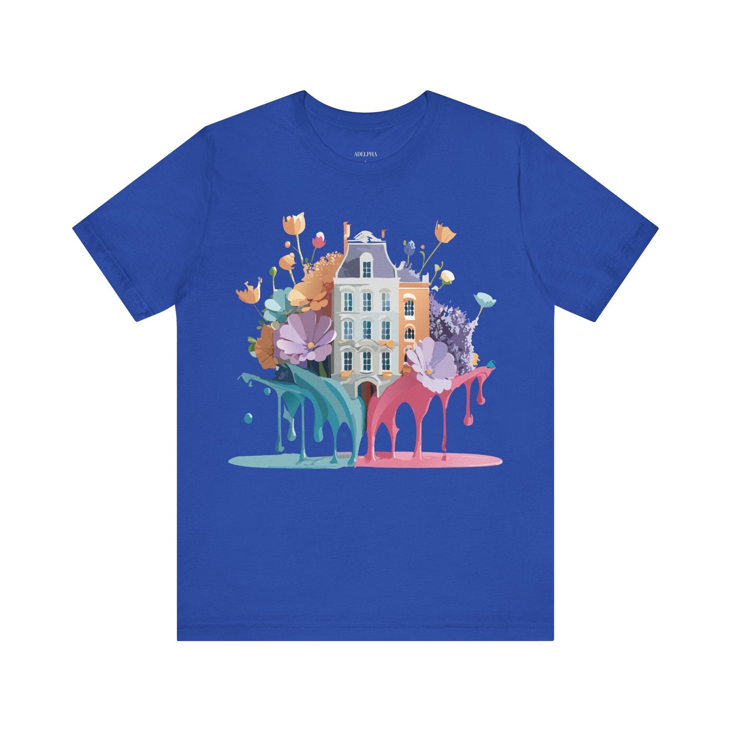 Adelpha Vintage Amsterdam Graphic Tee For Everyday Casual Wear Unisex Short Sleeve Shirt