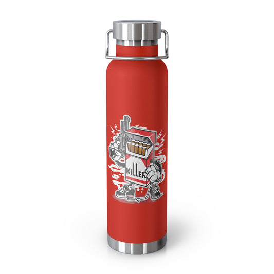 22oz Copper Insulated Water Bottle with Cartoon Design - CV15