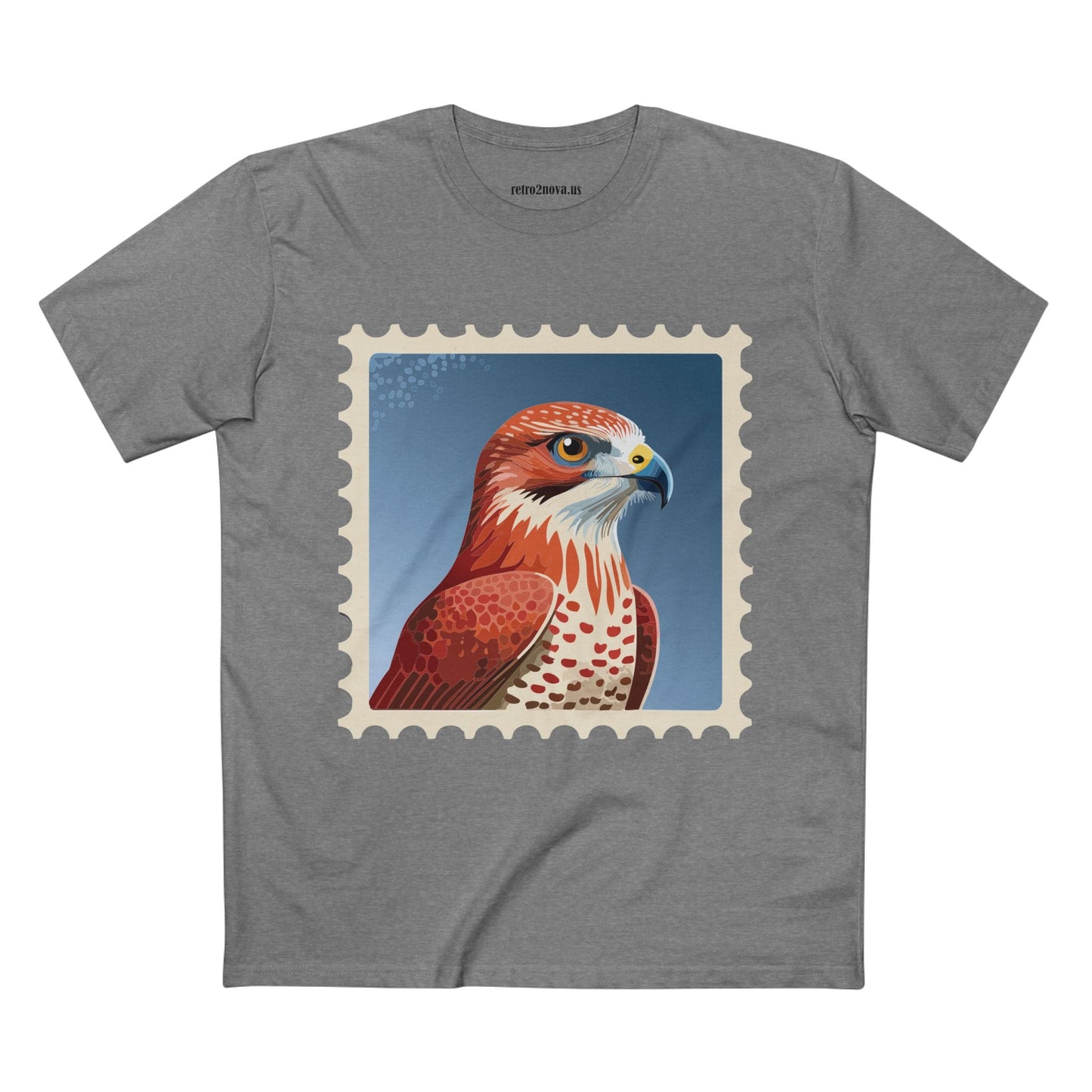 Stamp Shirt Postage Stamp Tee Unisex Premium Cotton Original Art Design Retro2Nova Art Collection