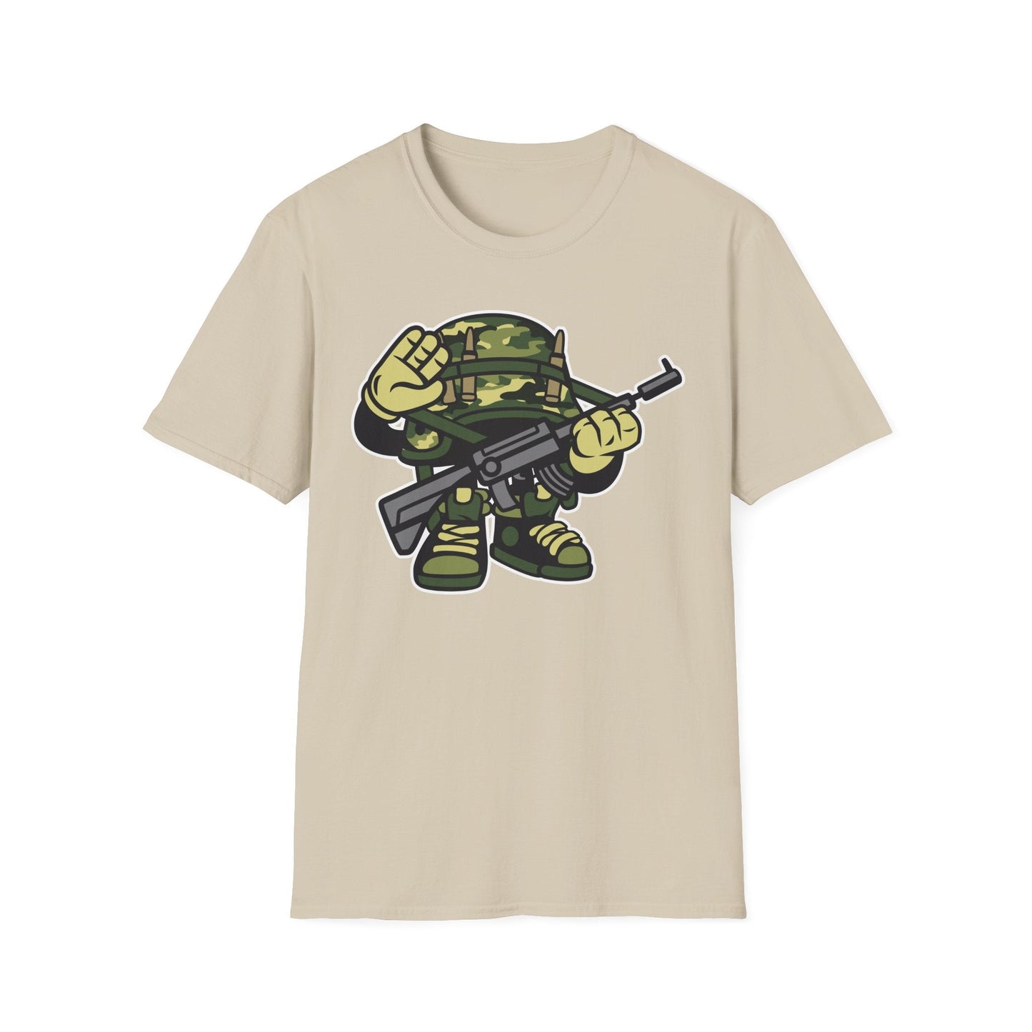 Cartoon T Shirt Animation Tee Funny Art Design Unisex Softstyle 64000 Lightweight Cotton Tee
