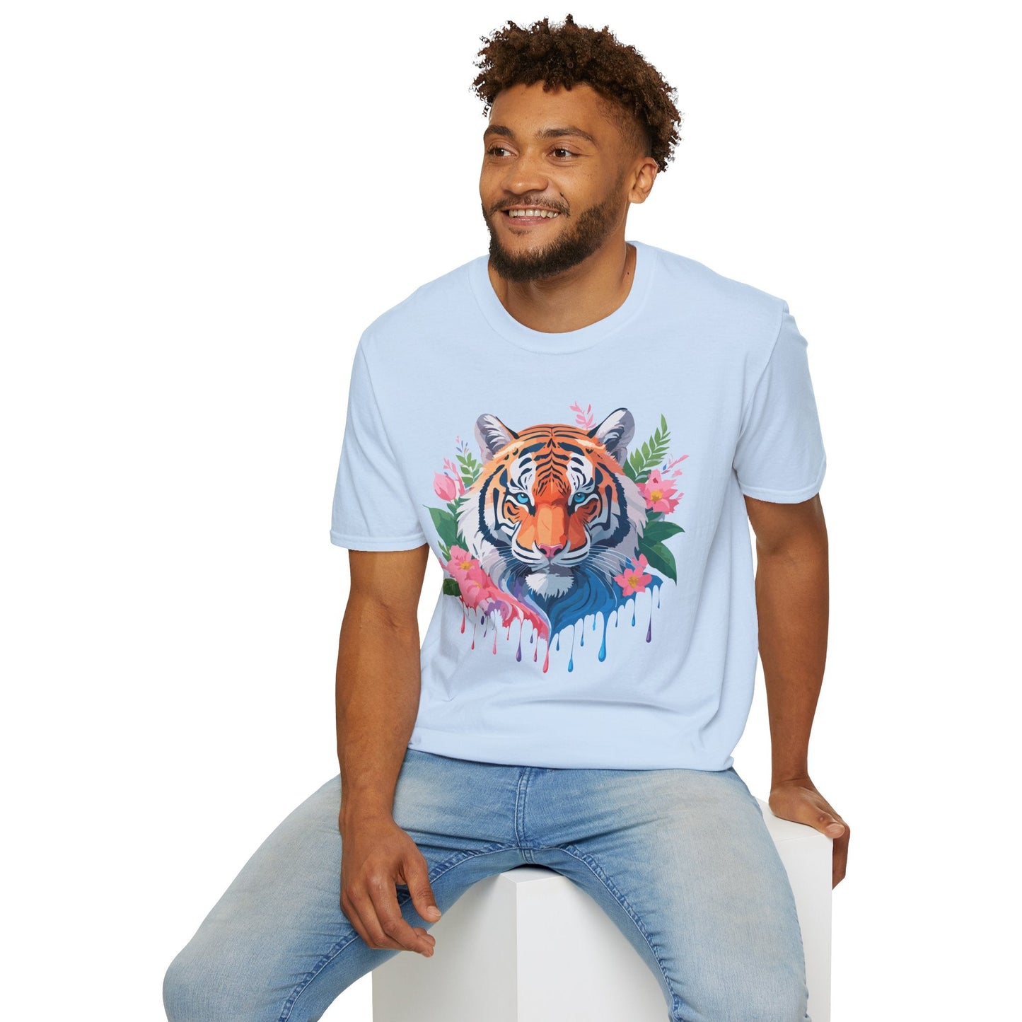 Tiger Shirt Unisex Animal Tee Softstyle Gildan 64000 Cotton Tee