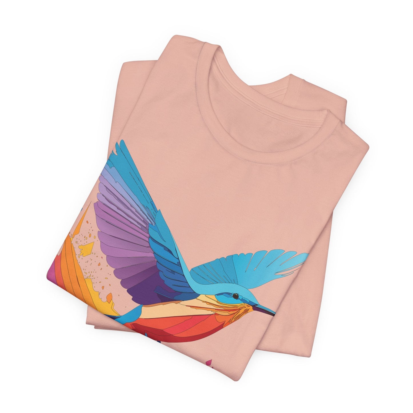 Unisex Animal Shirt Art Design Tee With Wild Animals Print Soft Comfortable Short Sleeve Tee