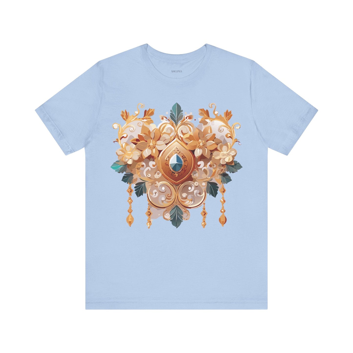 Jewelry Graphic Unisex 100 Cotton Vintage Treasure Art T-Shirt 34