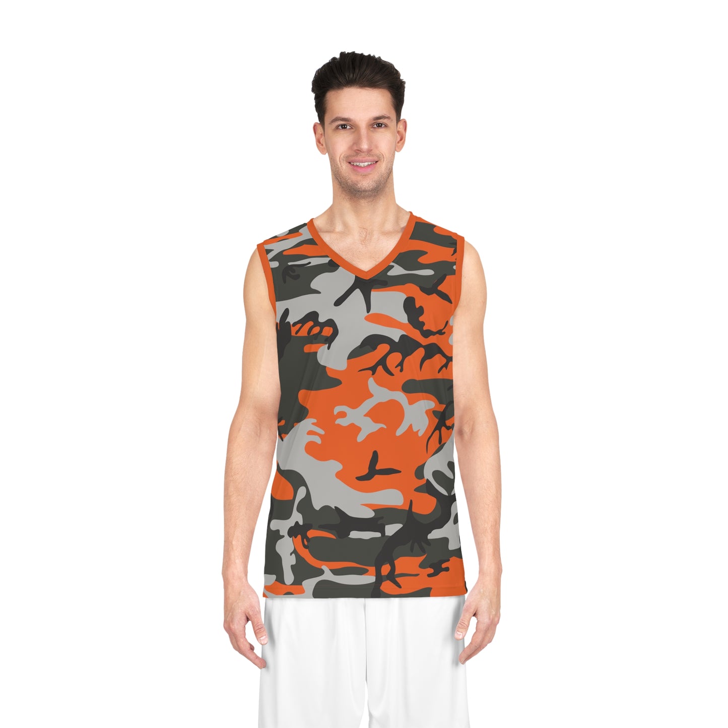 T-shirt de basket-ball camouflage pour hommes 