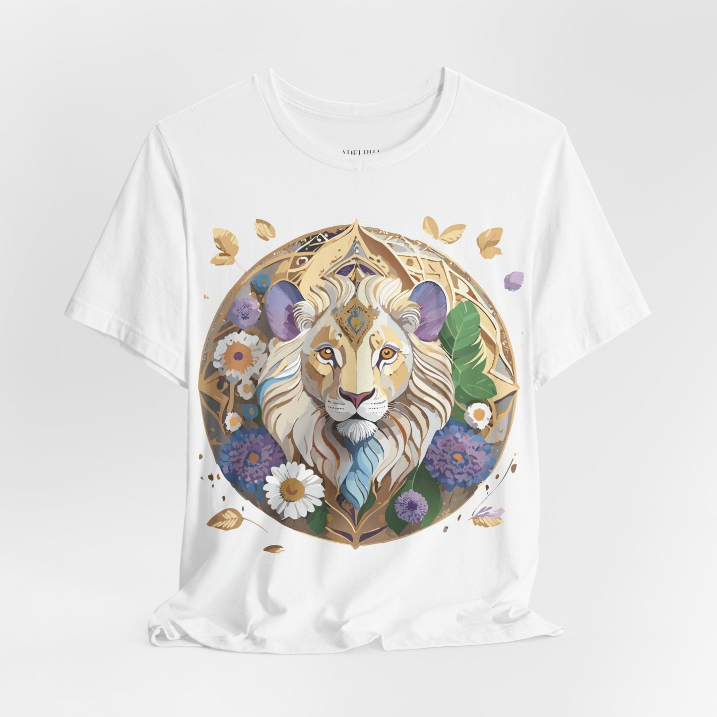 Adelpha Graphic Tee Unisex Medallion Shirt Vintage Inspired Art Design Short Sleeve