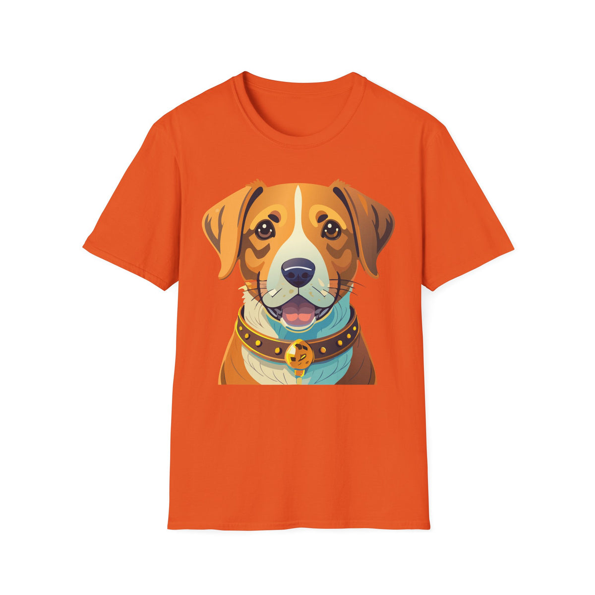 Happy Brown Dog Face T-Shirt | Cute Pet Portrait Tee