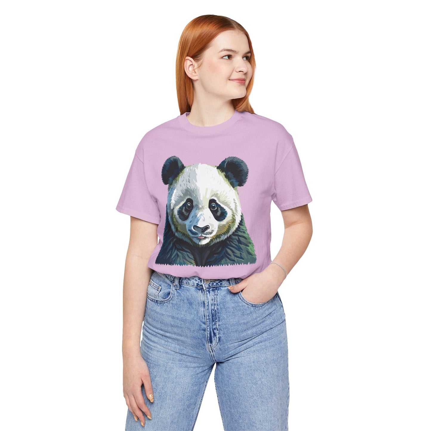Unisex Animal Graphic Tee Shirt With Wild Animals Art Design Gildan Softstyle 64000