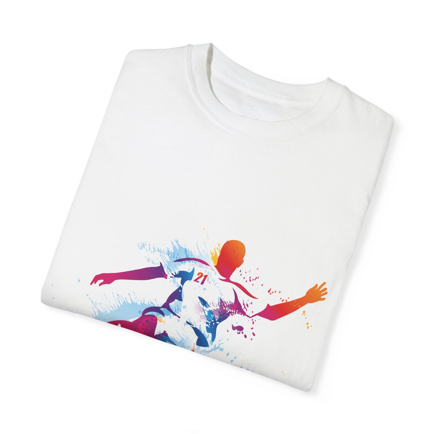 Unisex T-shirt with sports art design