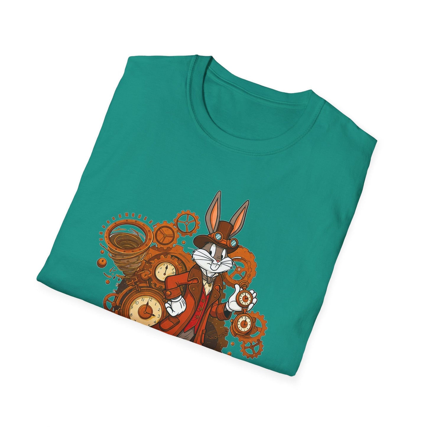 Cartoon Bunny Graphic Unisex Cotton Animal Animation Artwork Design Tee 40