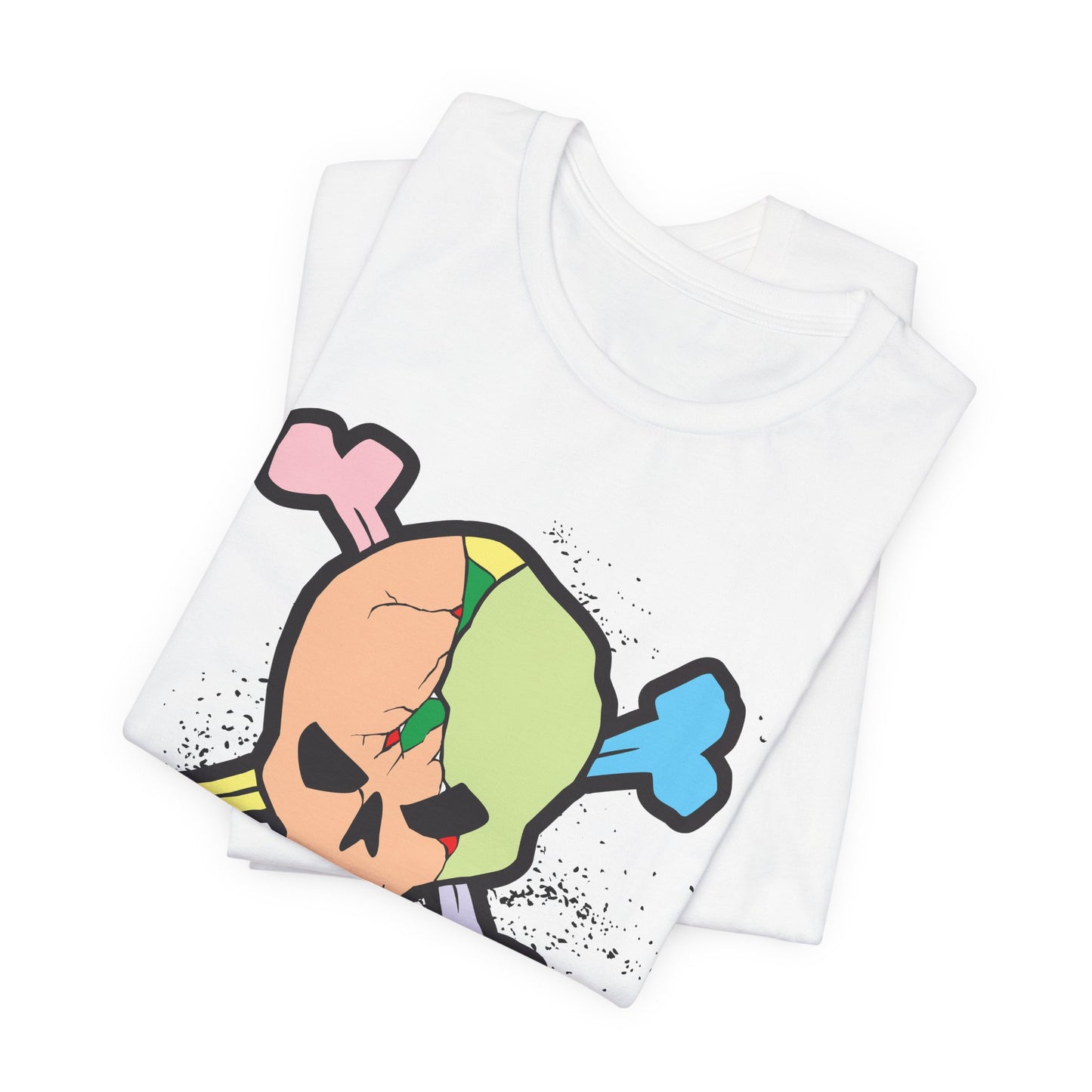 Multi Skull Graphic Design Tee, Skull Shirt, Vintage Tees, Art Design T-Shirt, Vintage Graphic Tee, Art Shirts with Skulls